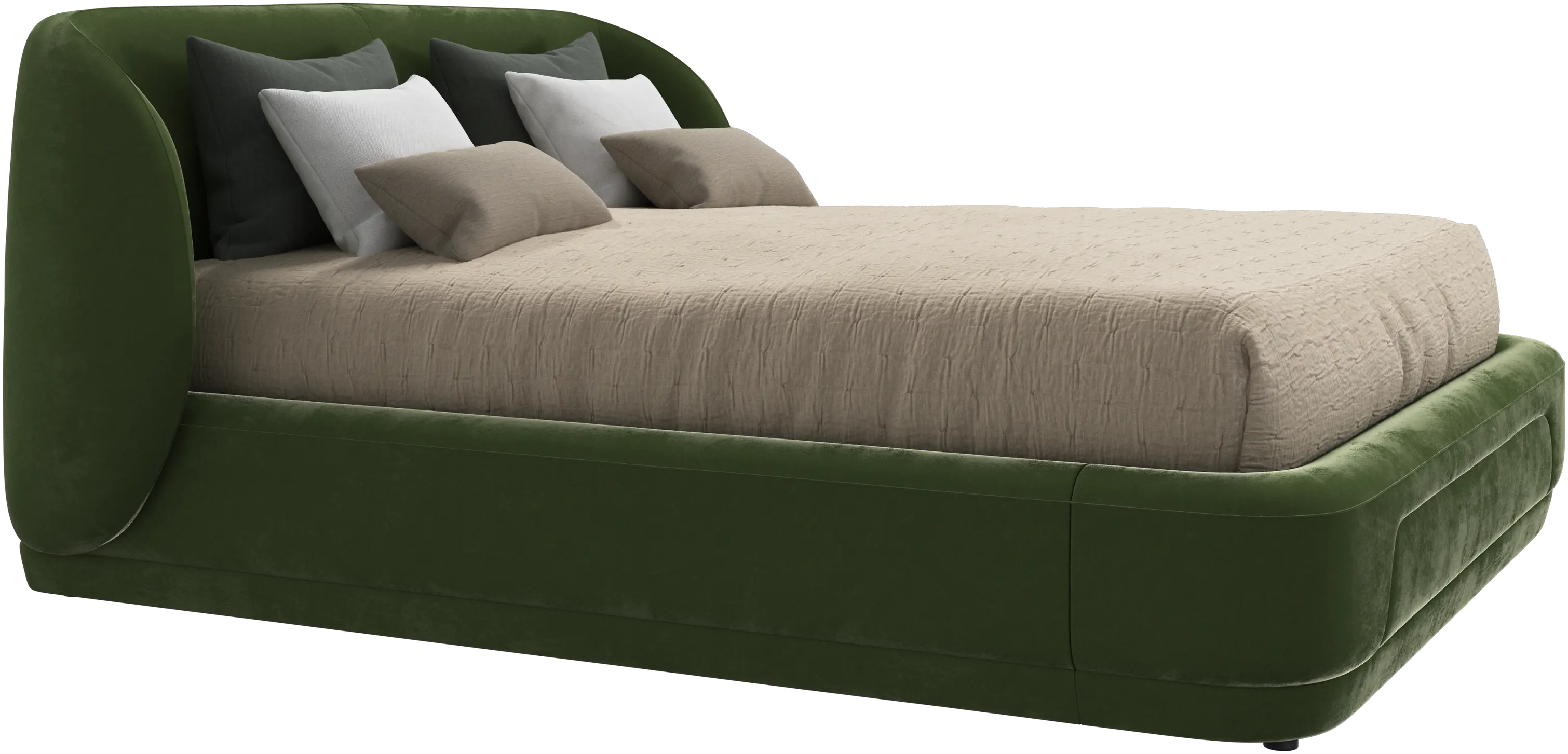Bolzano bed with slats  - W160xL200cm