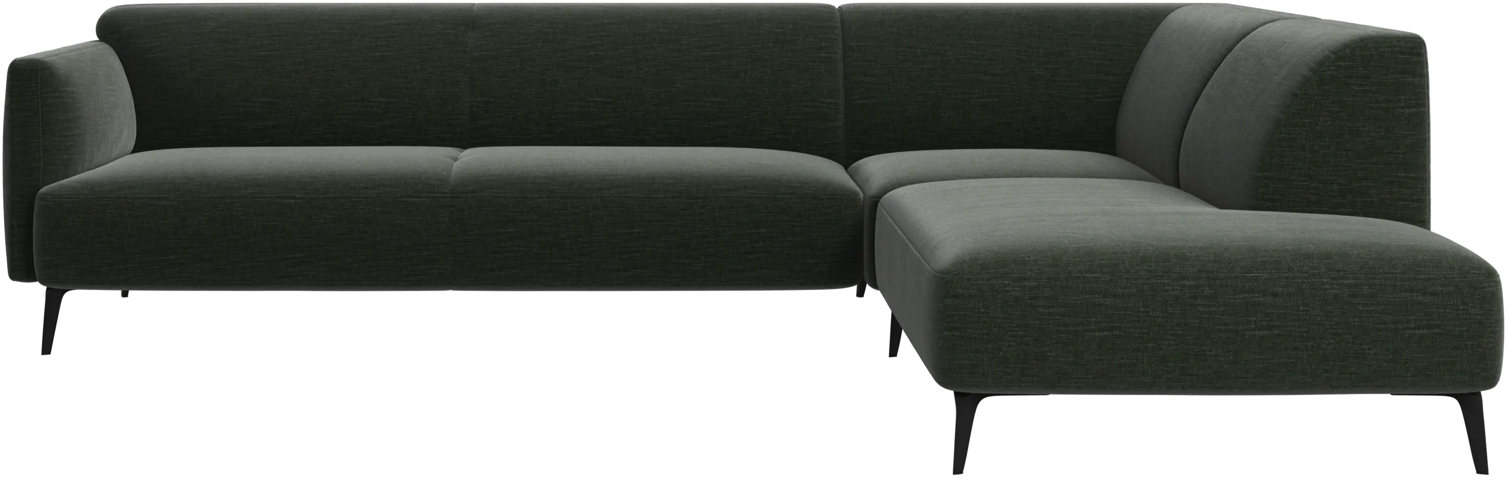 Modena corner sofa with lounging unit