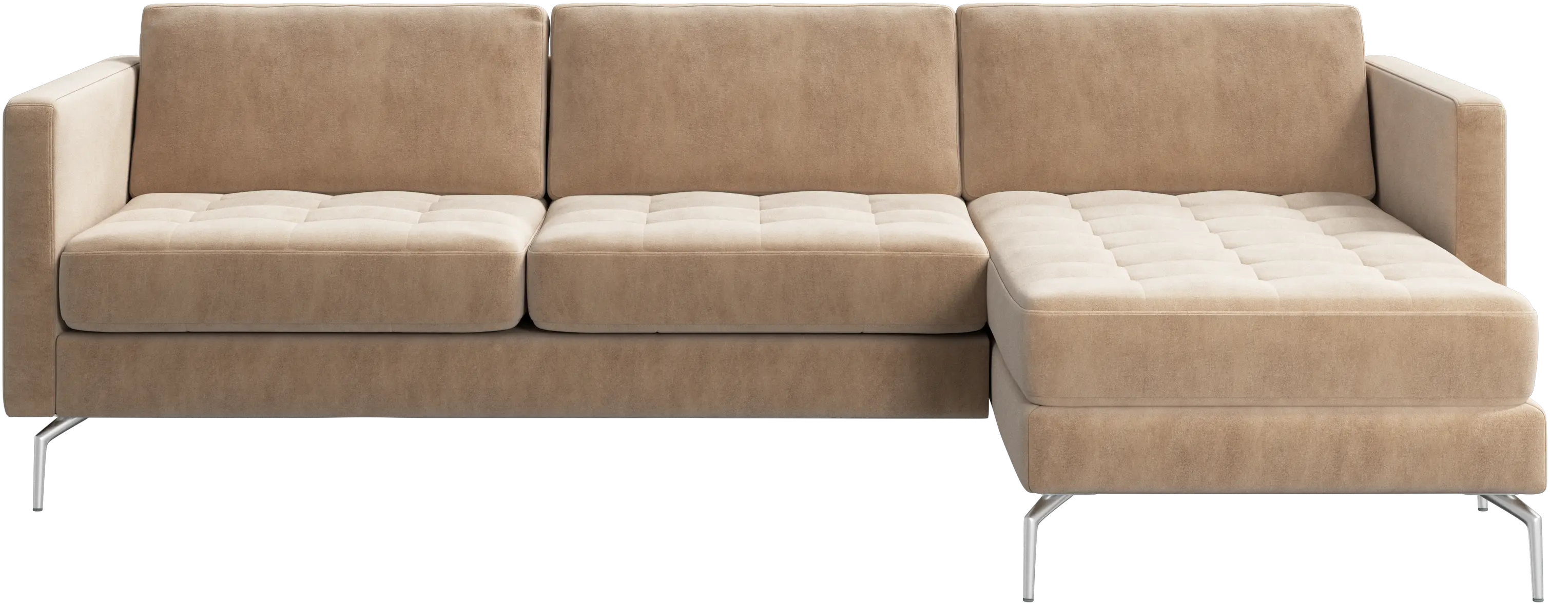 Osaka sofa with resting unit, tufted seat