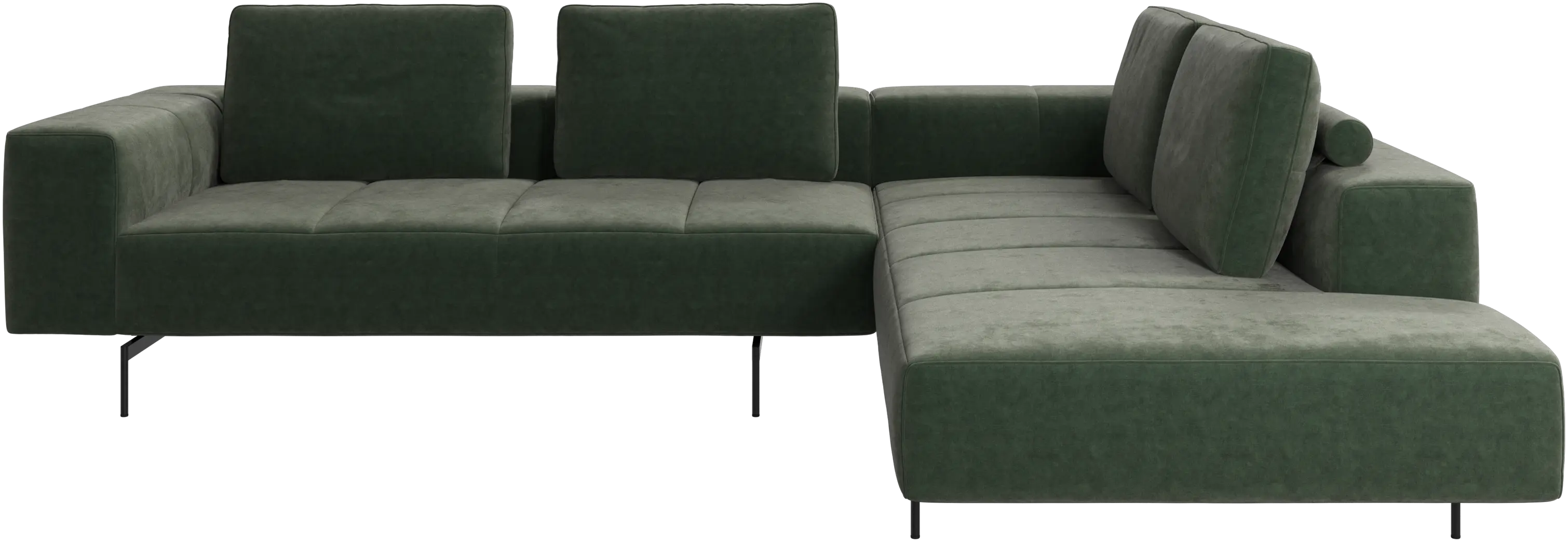 Amsterdam corner sofa with lounging unit