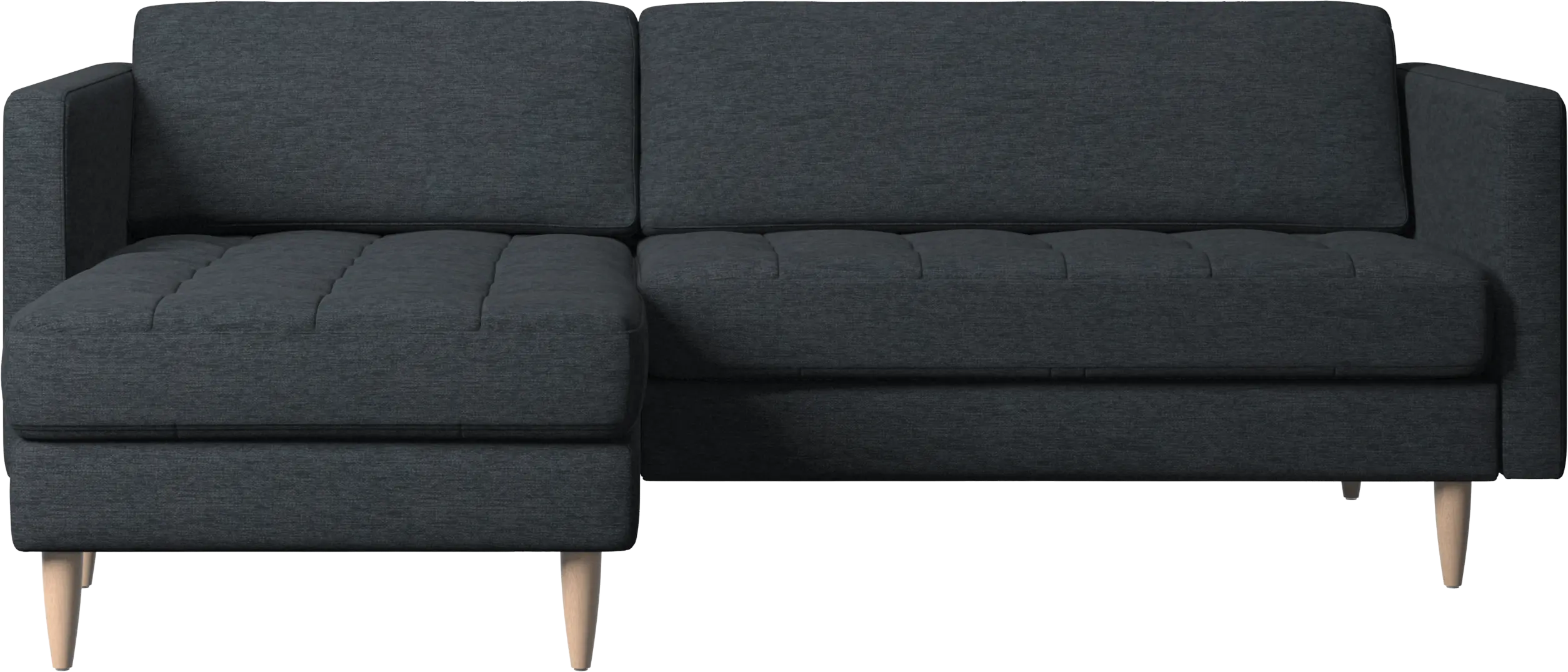 Osaka sofa with resting unit, tufted seat