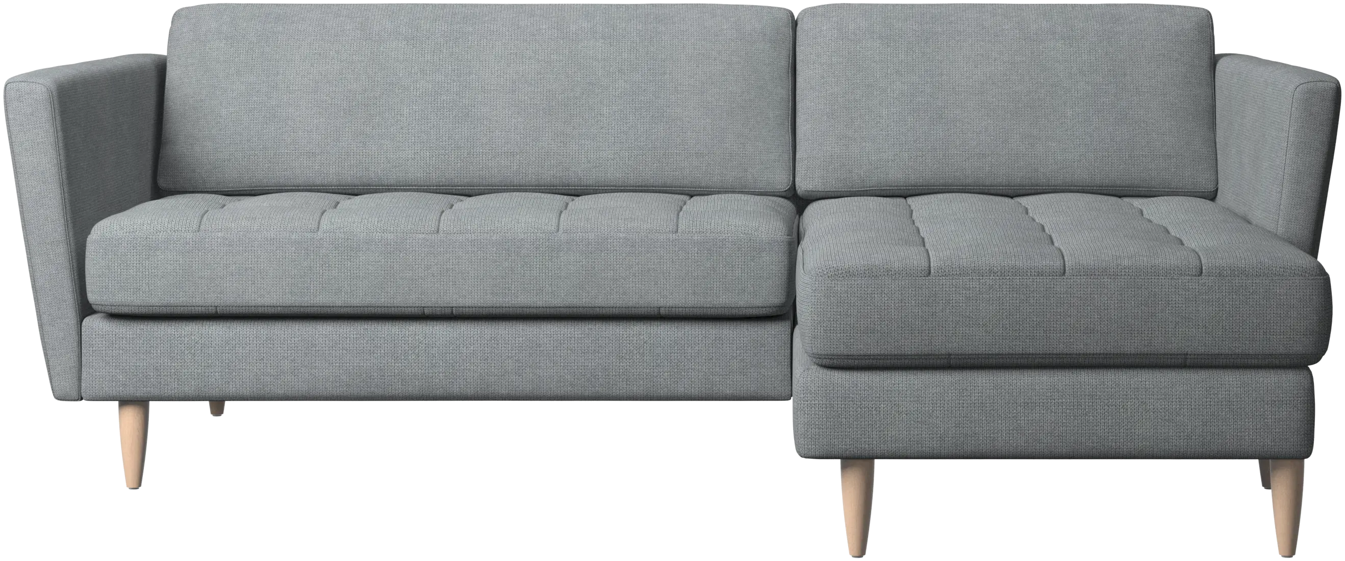 Osaka sofa with resting unit, tufted seat