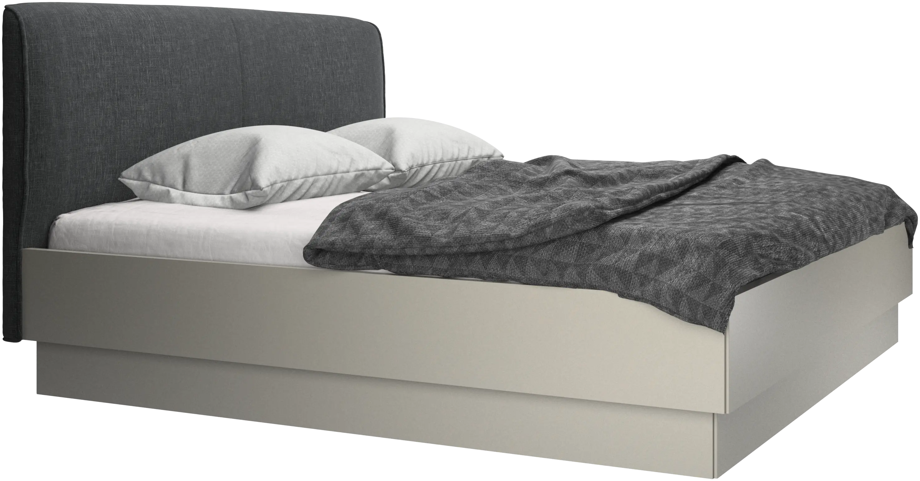 Houston, upholstered bed with storage