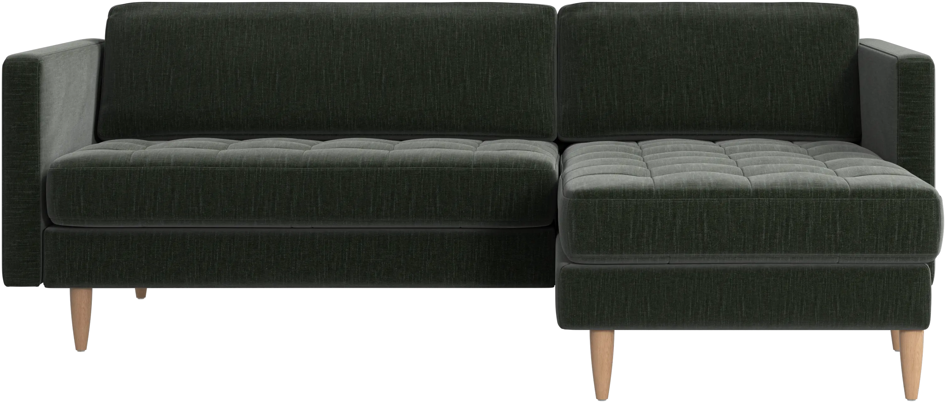 Osaka sofa with resting unit, tufted seat