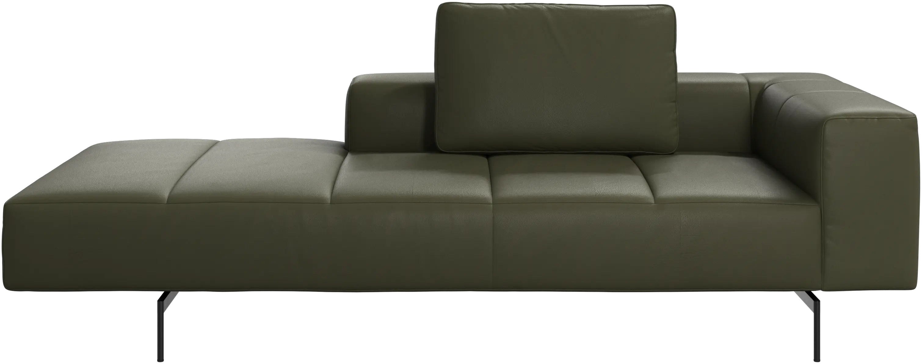 Module de canapé Amsterdam, accoudoir à droite, chaise longue à gauche