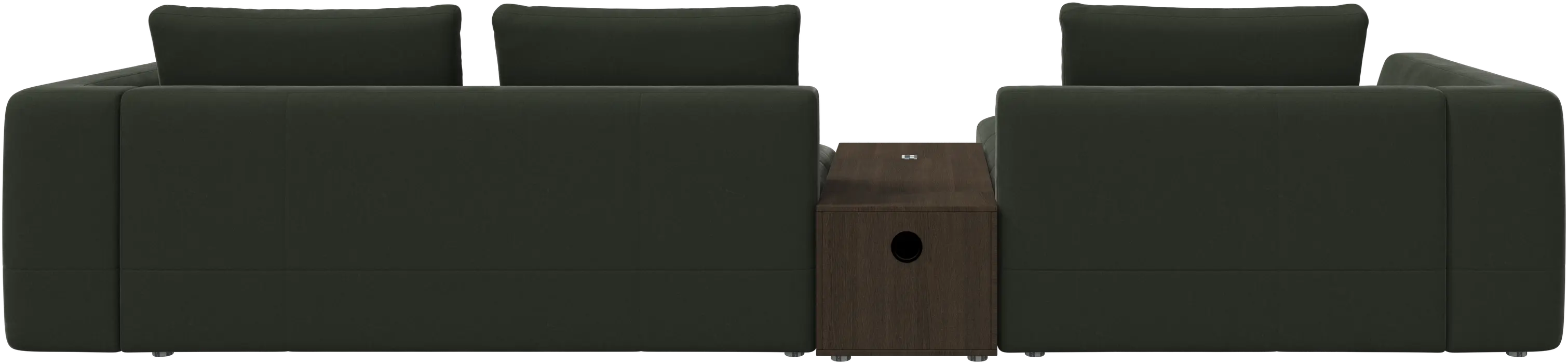 Bergamo chaise longue sofa with storage