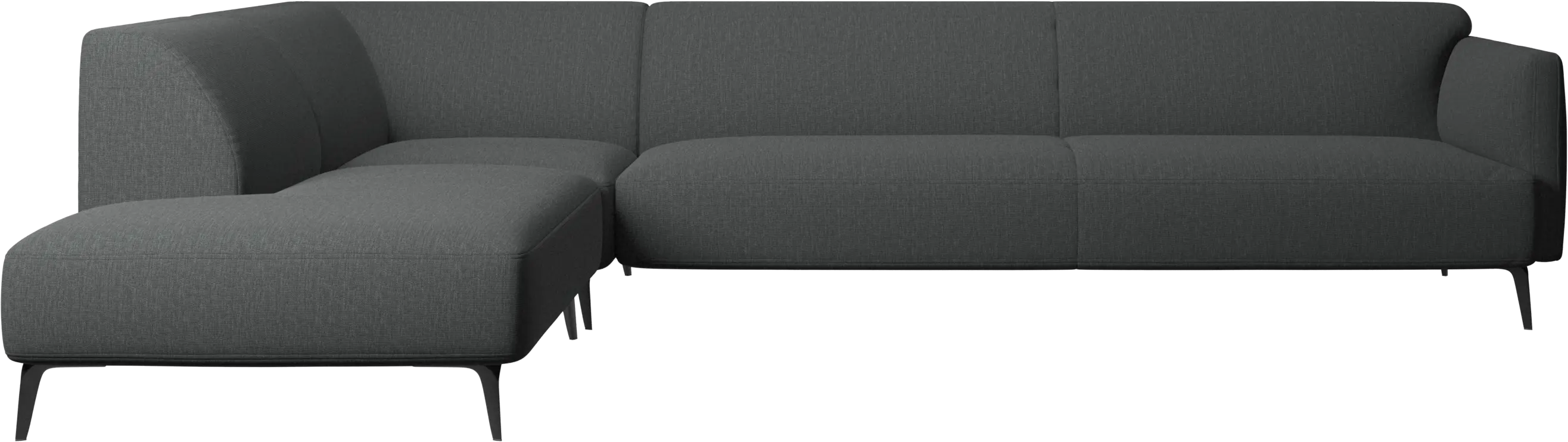 Modena corner sofa with lounging unit
