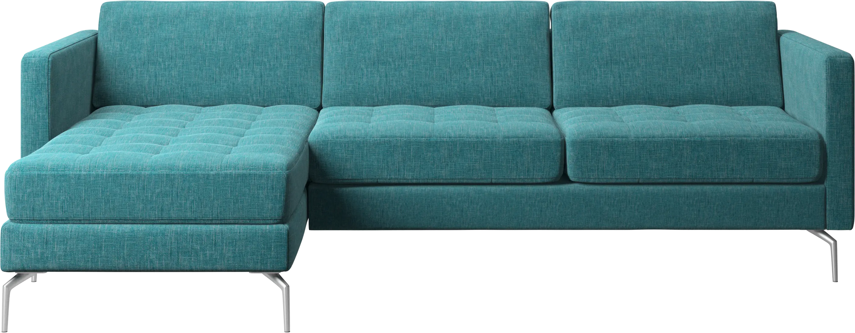 Osaka sofa with resting unit, tufted seat