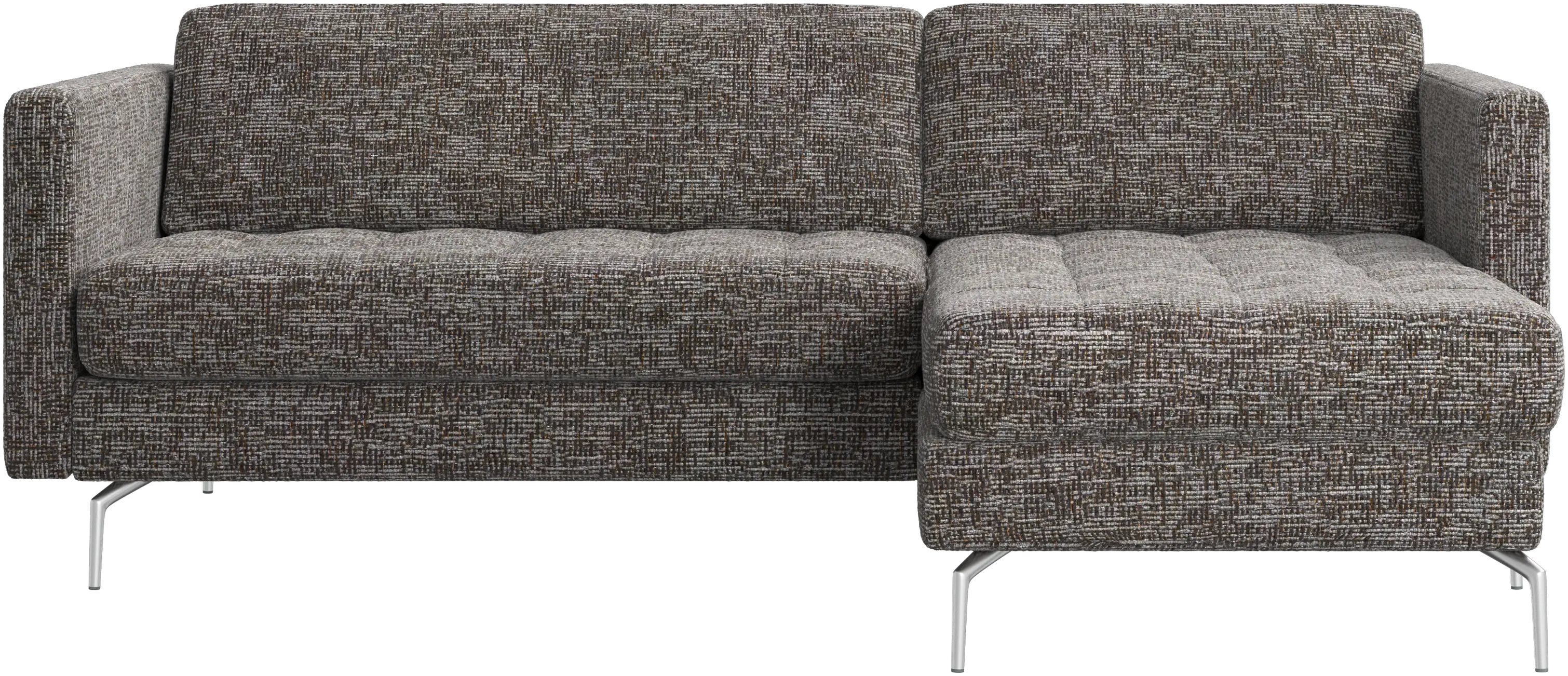 Osaka sofa with resting unit, tufted seat