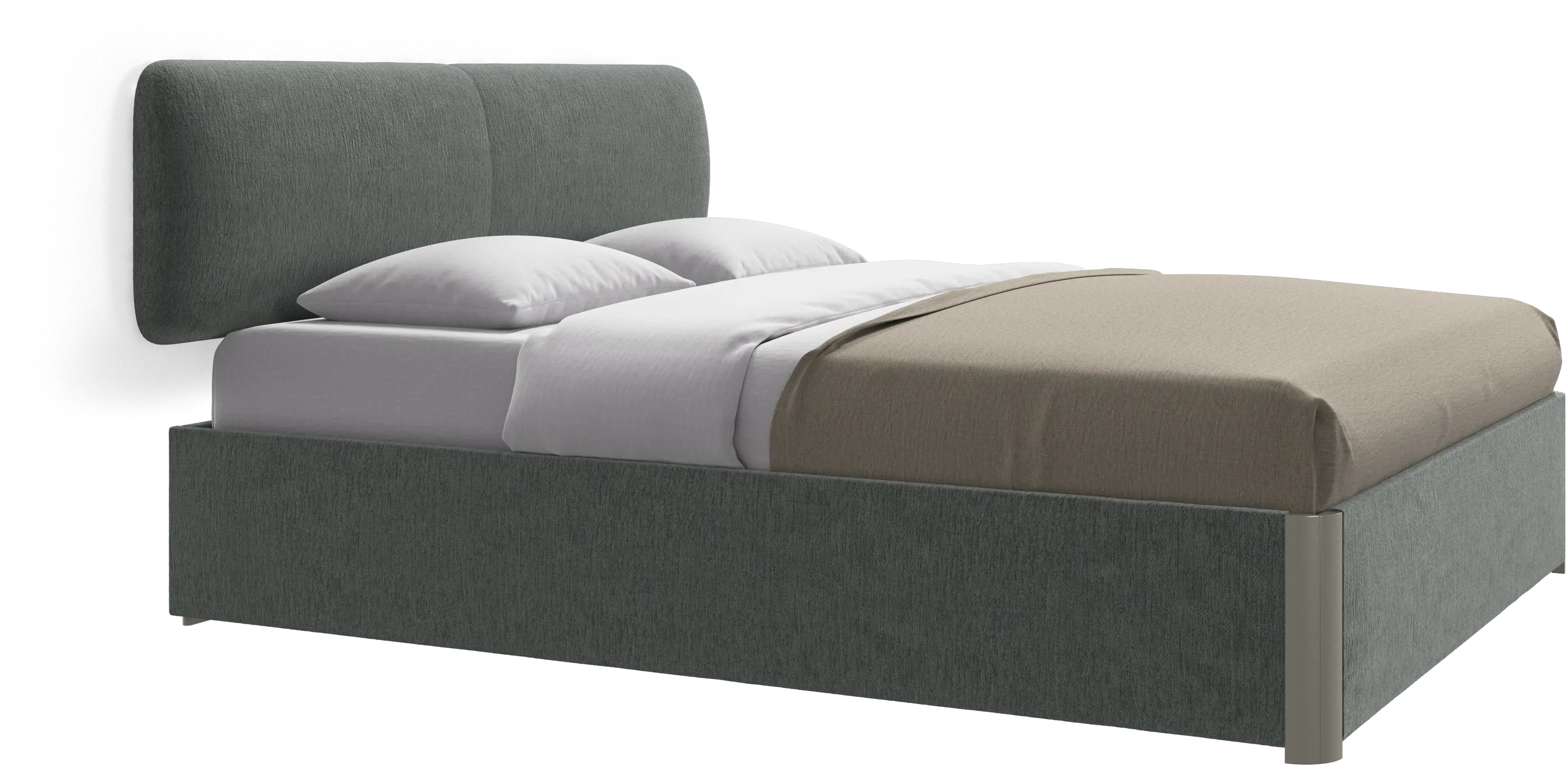 Element bed, wall-mounted headboard, without slats, excl. mattress