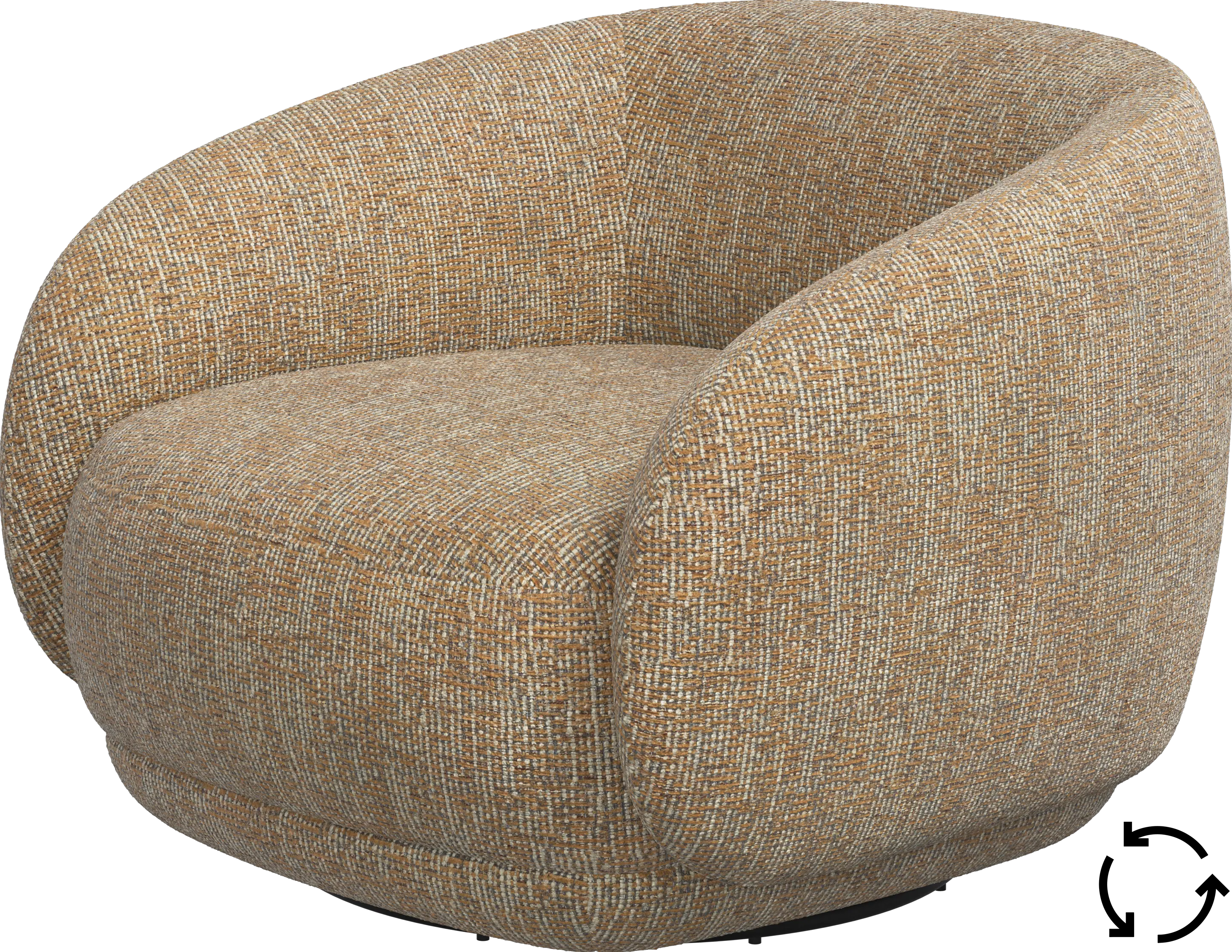 Bolzano armchair with swivel function
