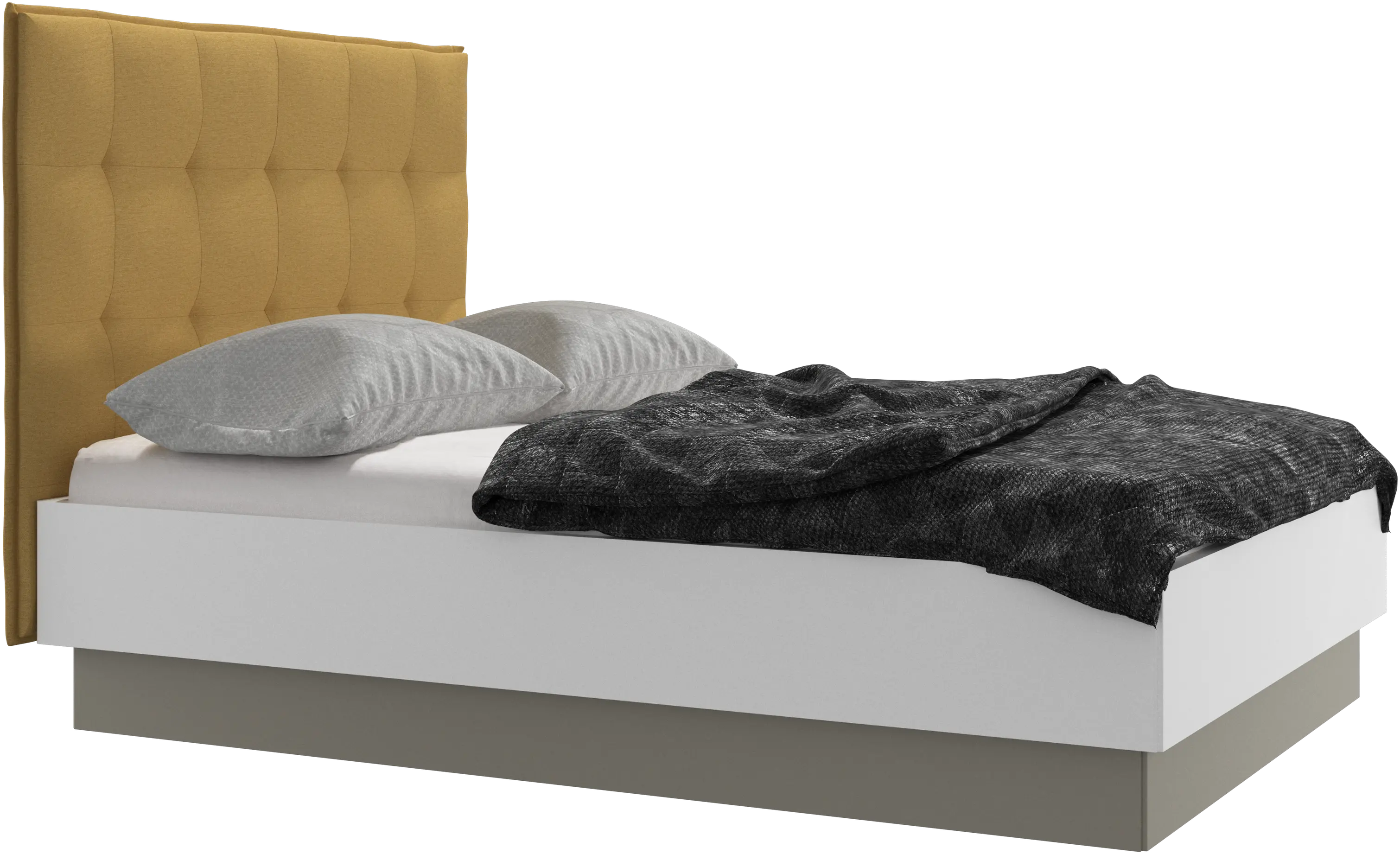 Lugano storage bed with lift-up frame and slats, excl. mattress
