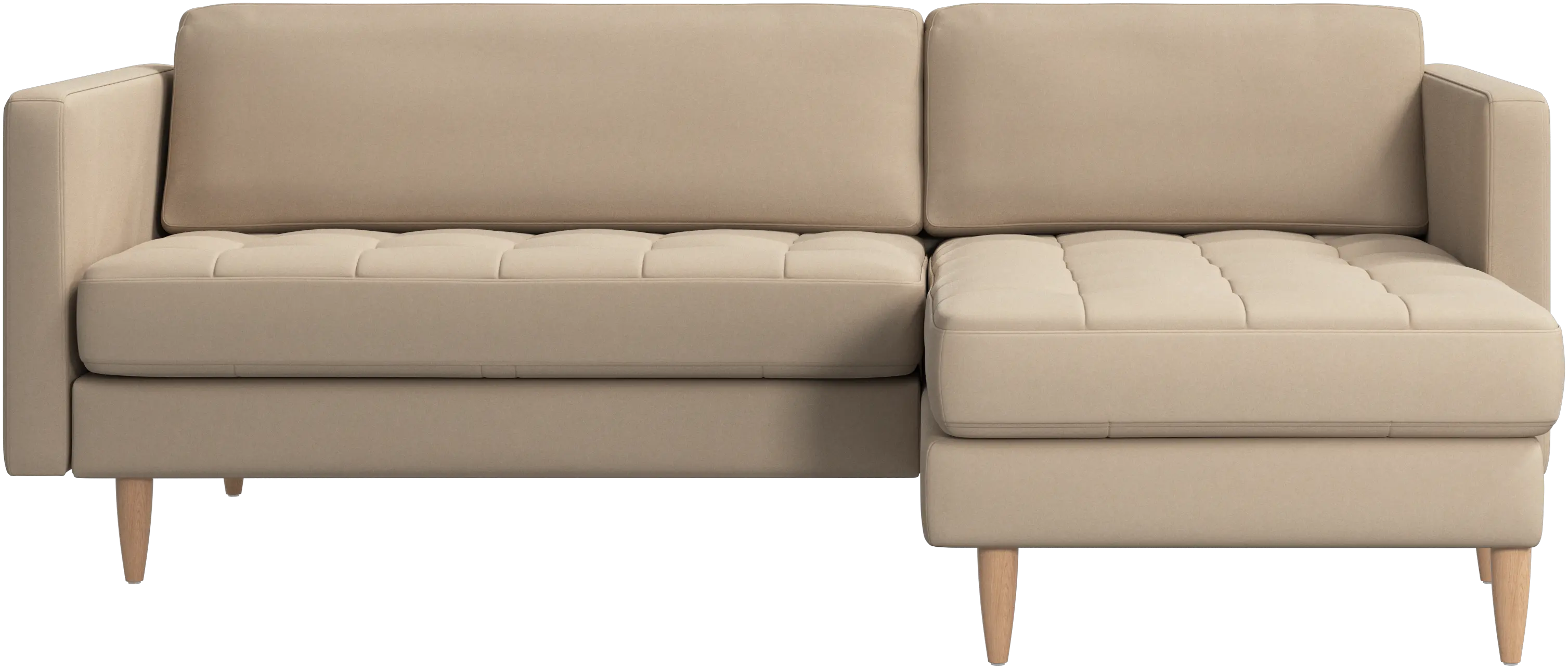 Osaka sofa with resting unit, tufted seat