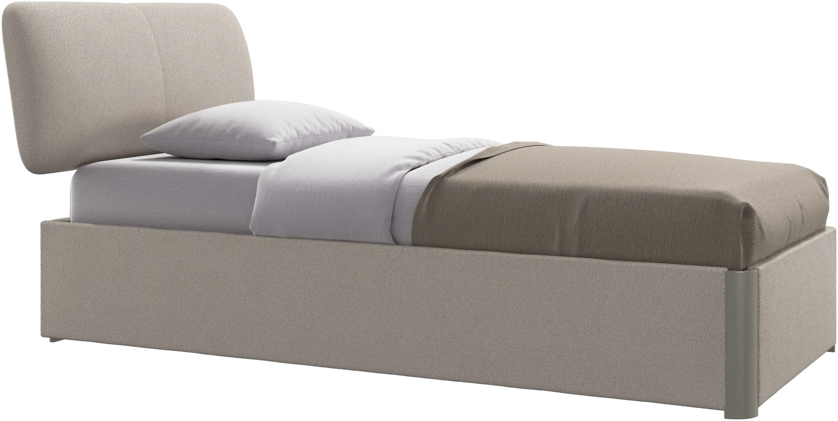 Element ベッド、ベッド取り付け型ヘッドボード、すのこ付きと収納ソリューション、マットレス別売り