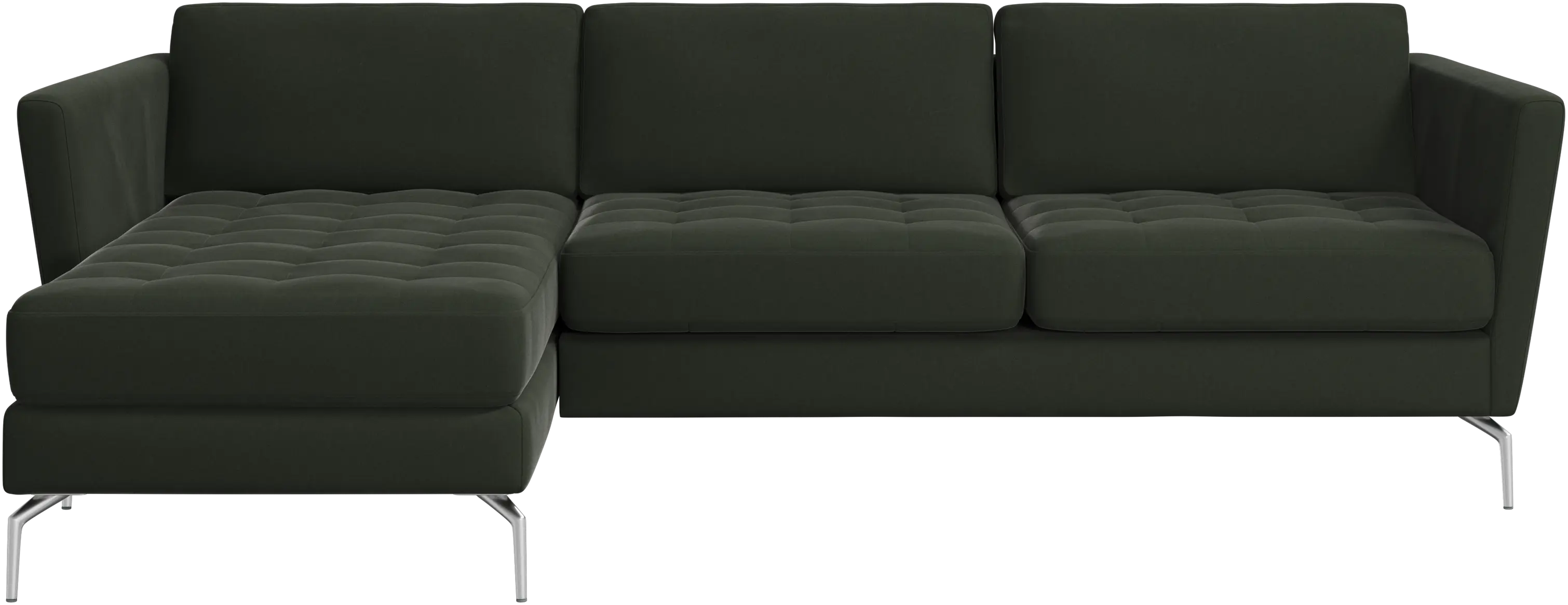 Osaka sofa with resting unit, tufted seat