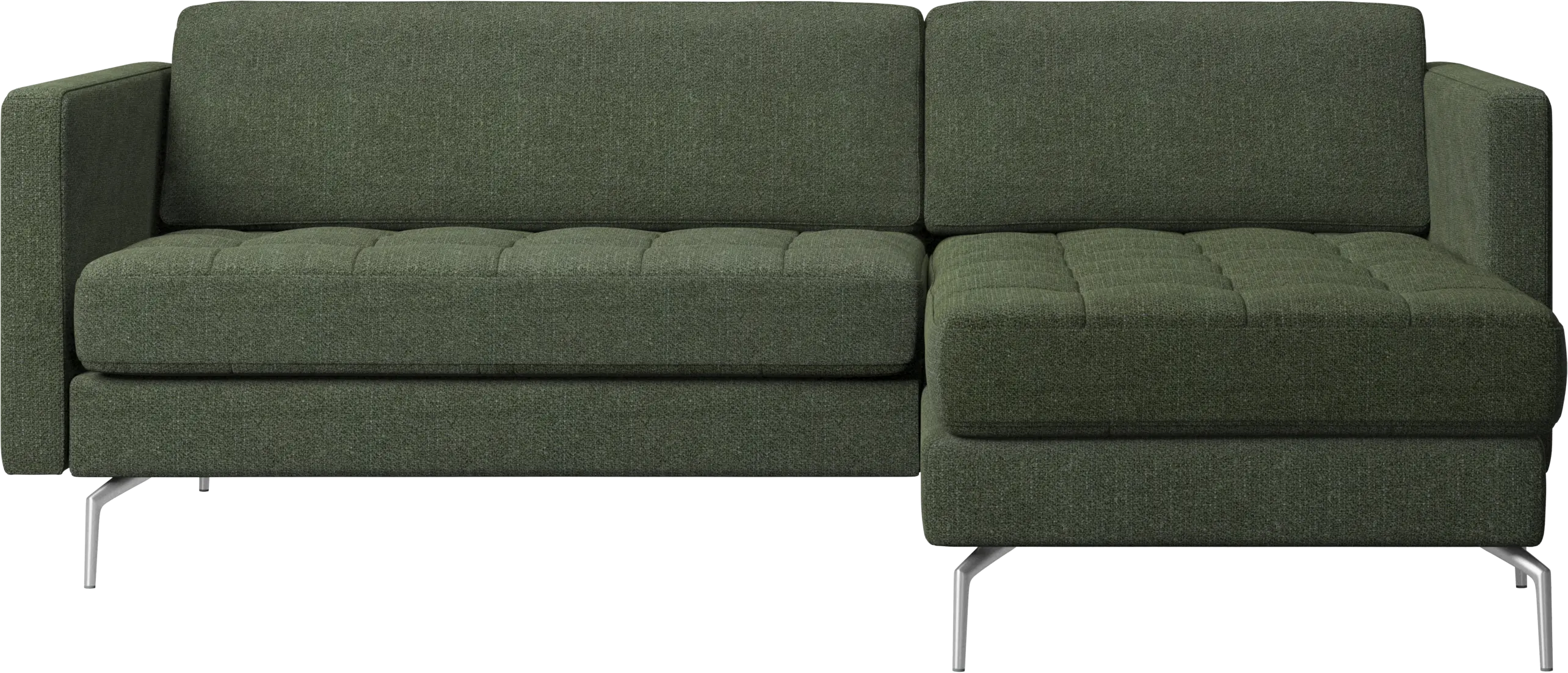 Osaka sofa with resting unit, tufted seat
