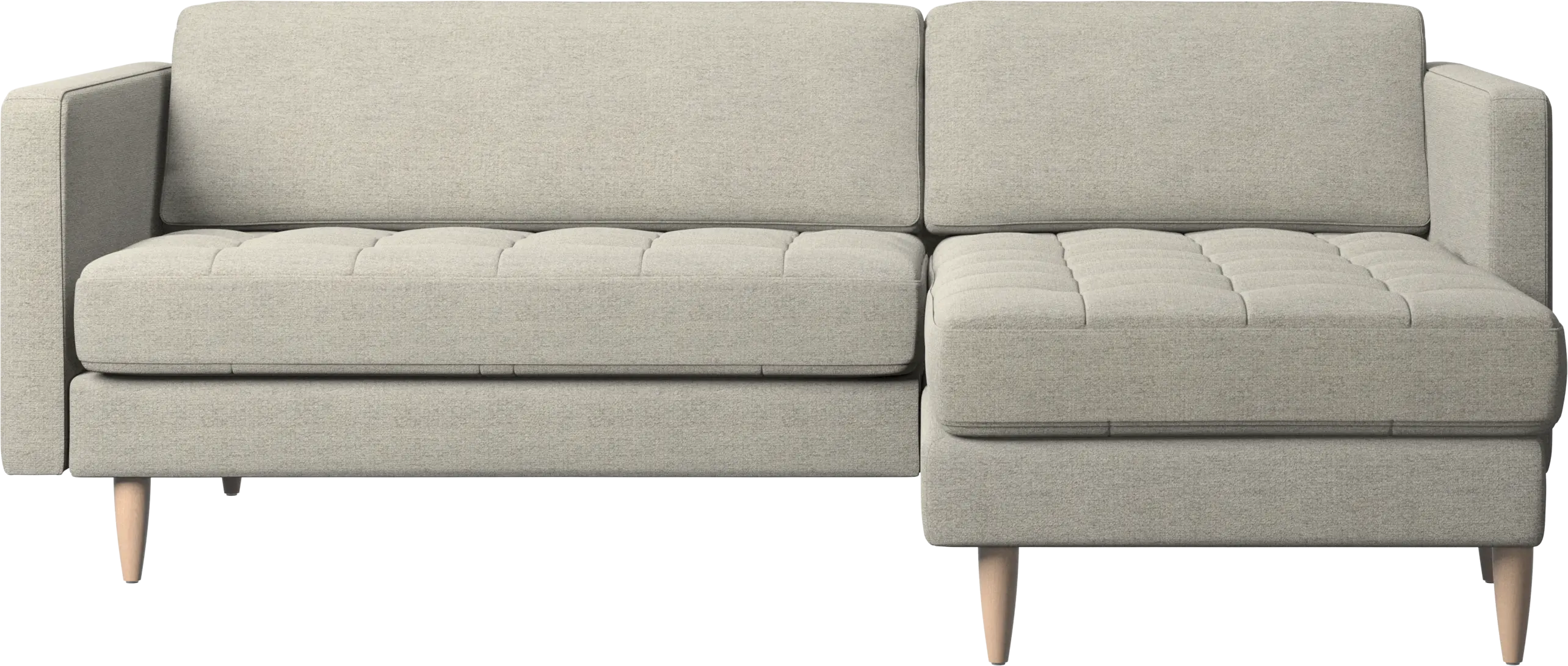 Osaka sofa with resting unit, tufted seat