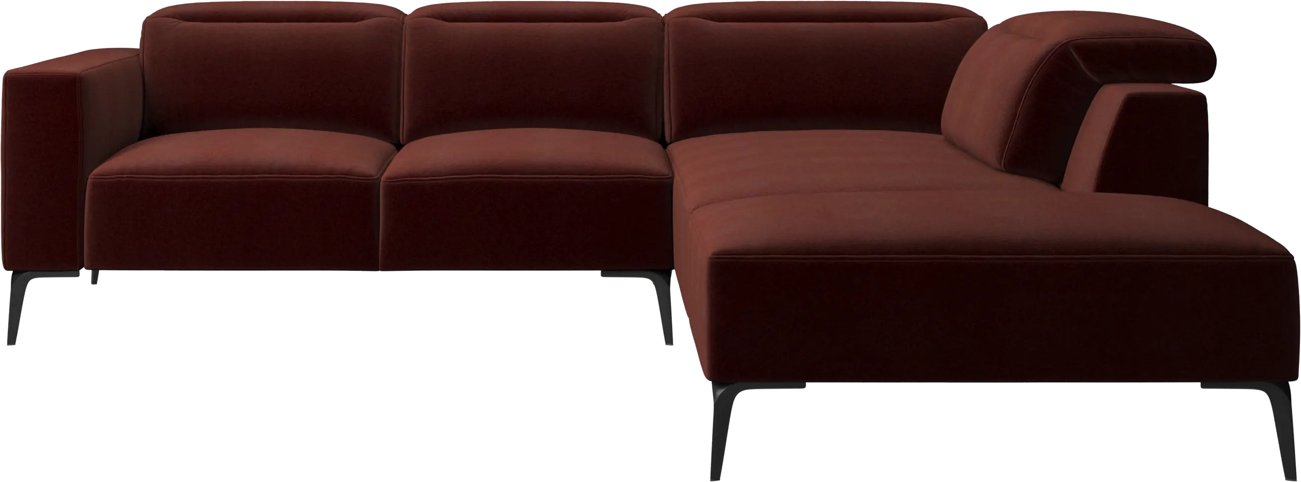 Zürich corner sofa with lounging unit