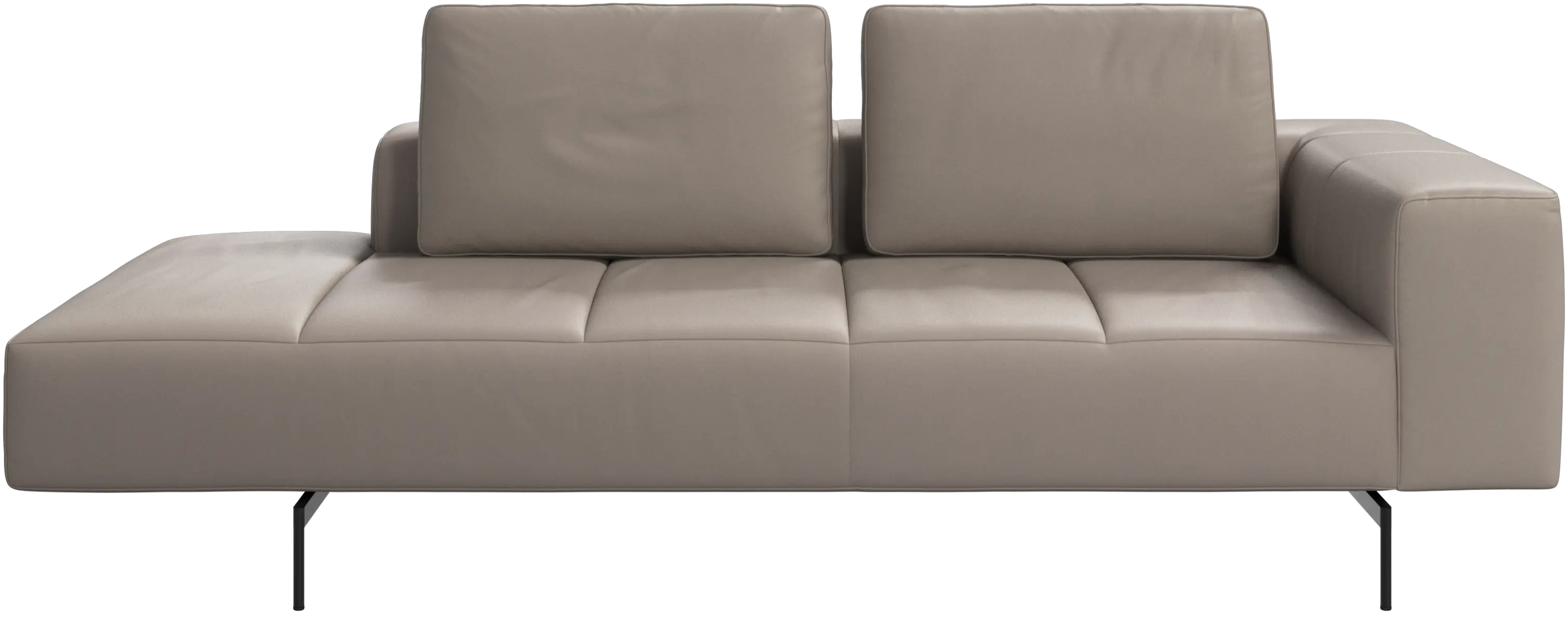 Amsterdam resting module for sofa, armrest right, open end left