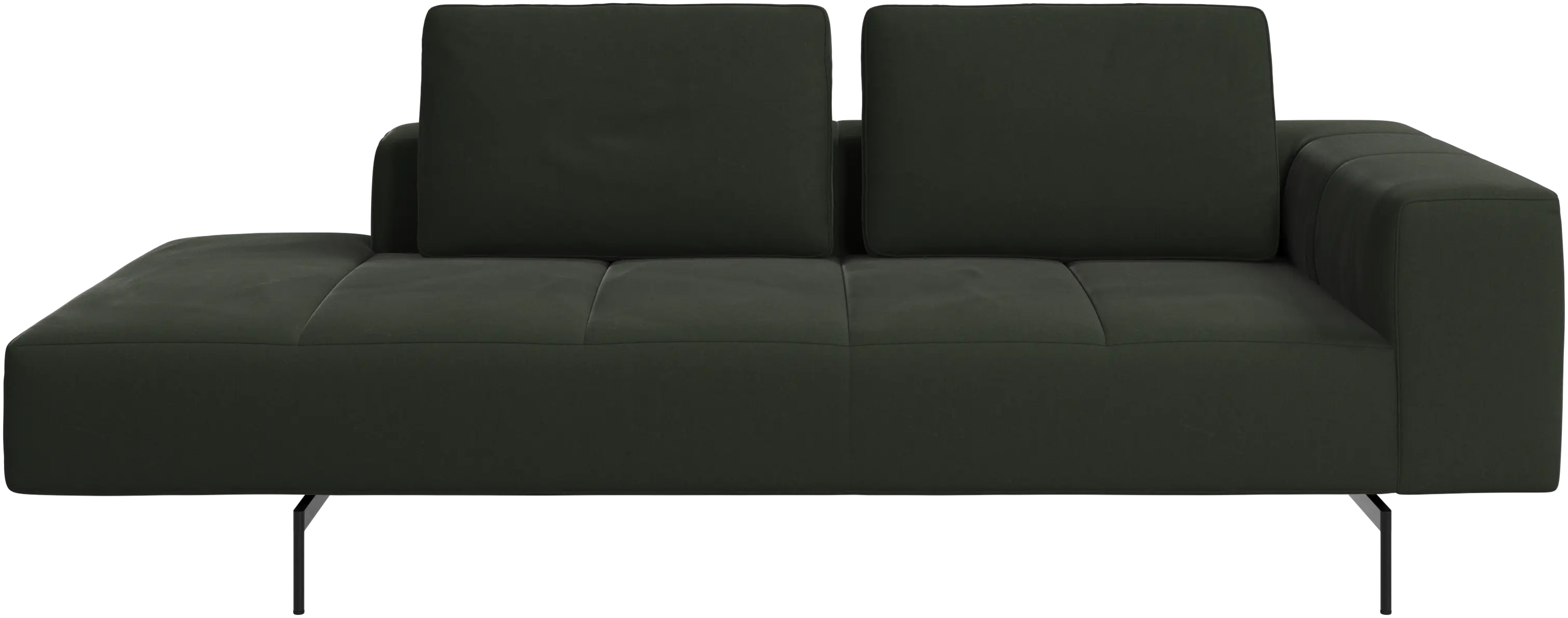 Amsterdam resting module for sofa, armrest right, open end left