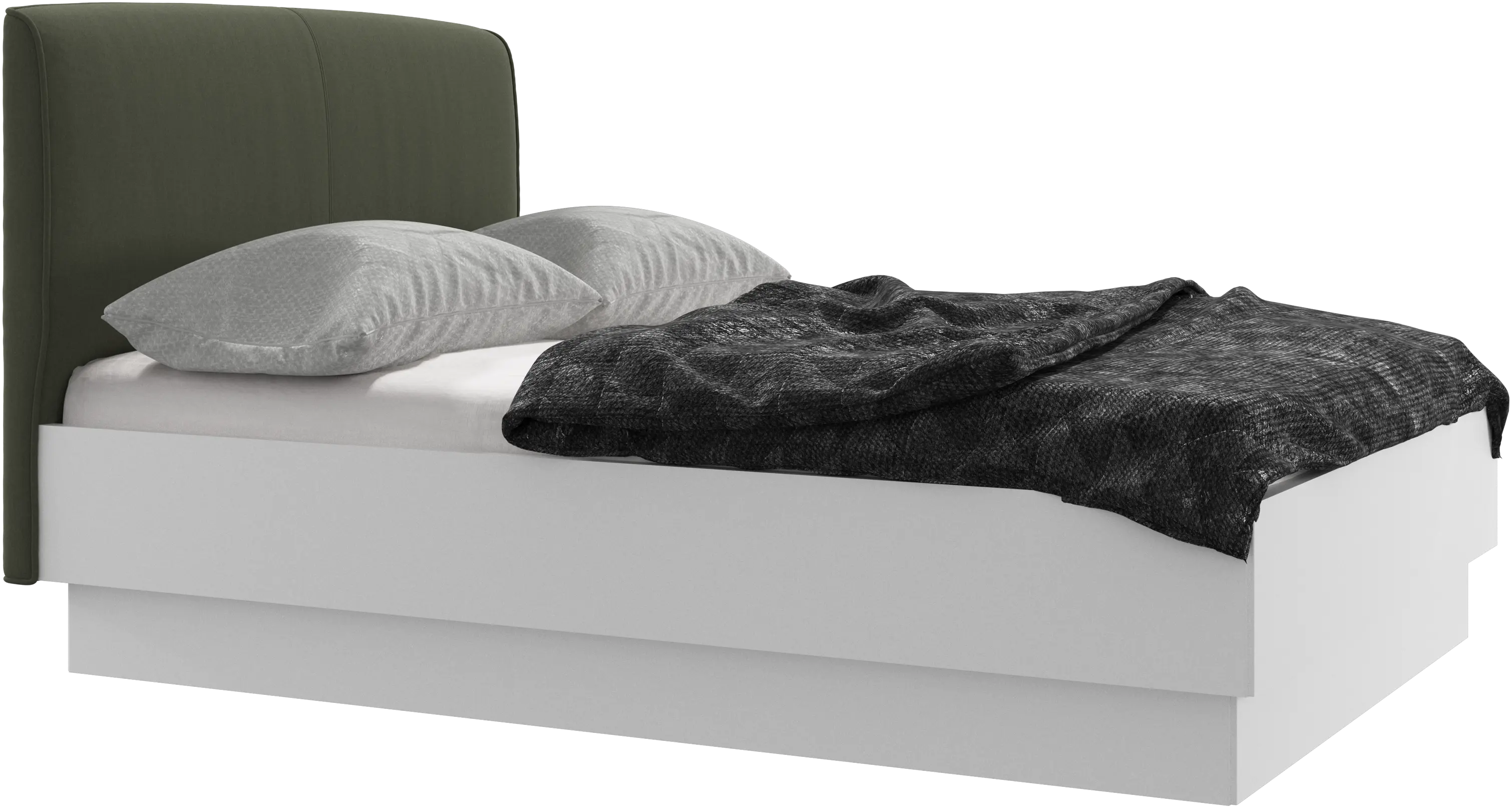Houston, upholstered bed with storage