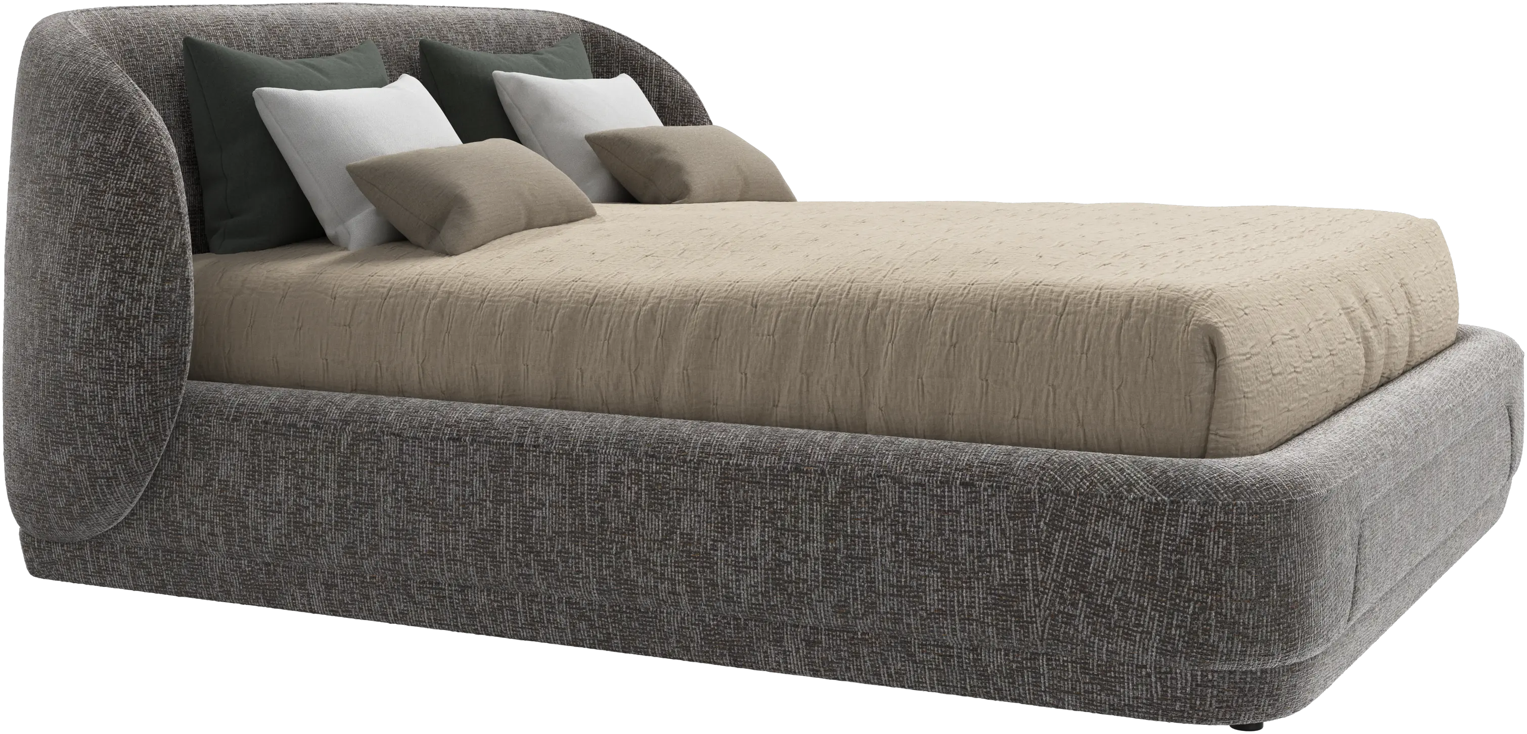 Bolzano bed with slats  - W152,5xL190cm