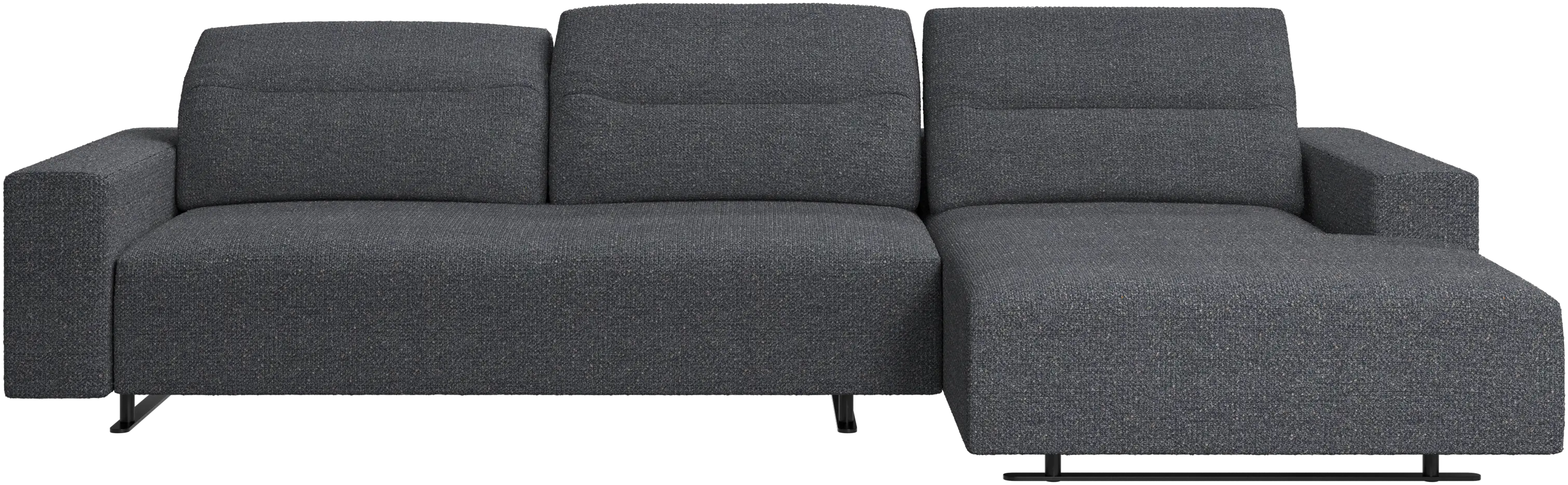 Hampton sofa with adjustable back and resting unit right side