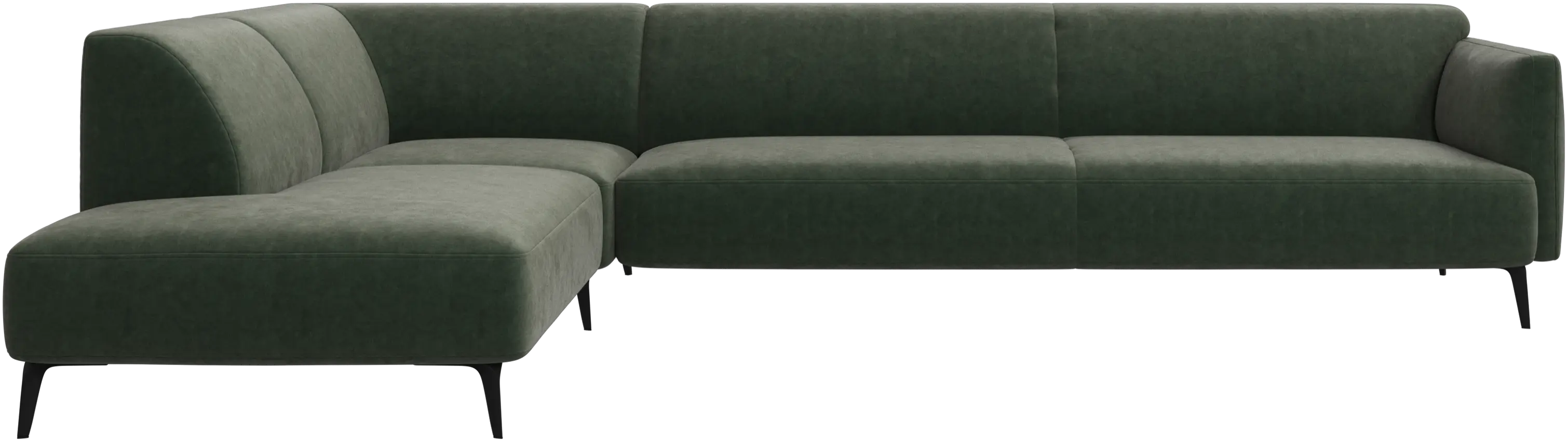 Modena corner sofa with lounging unit