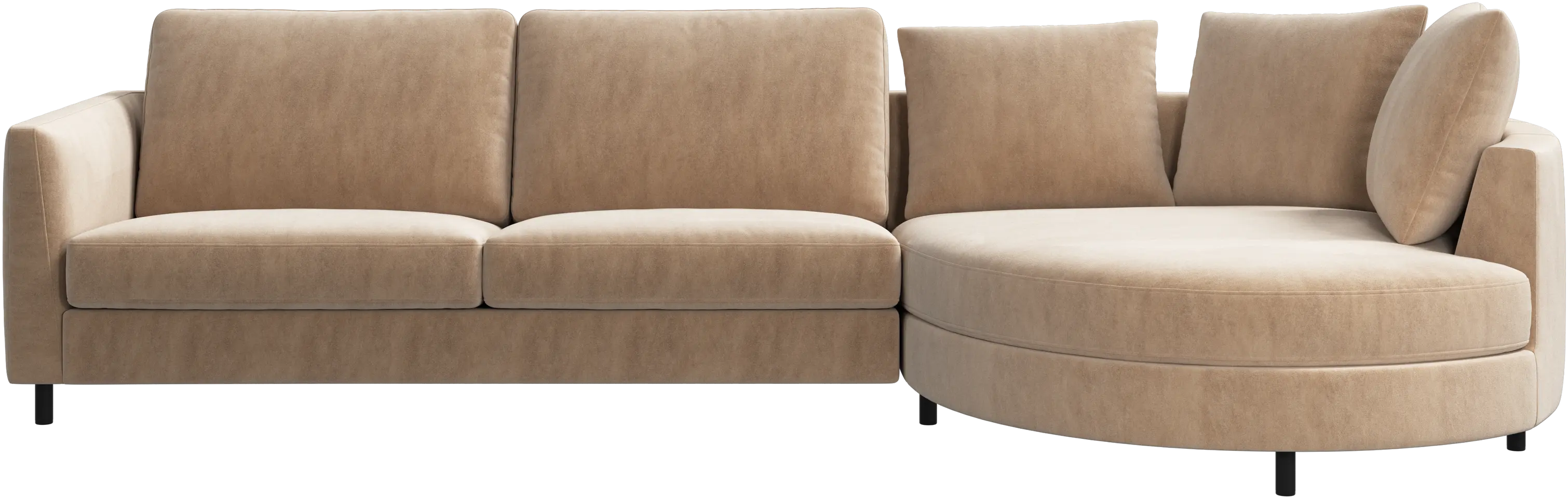 Sofá Indivi con módulo chaise-longue a la derecha