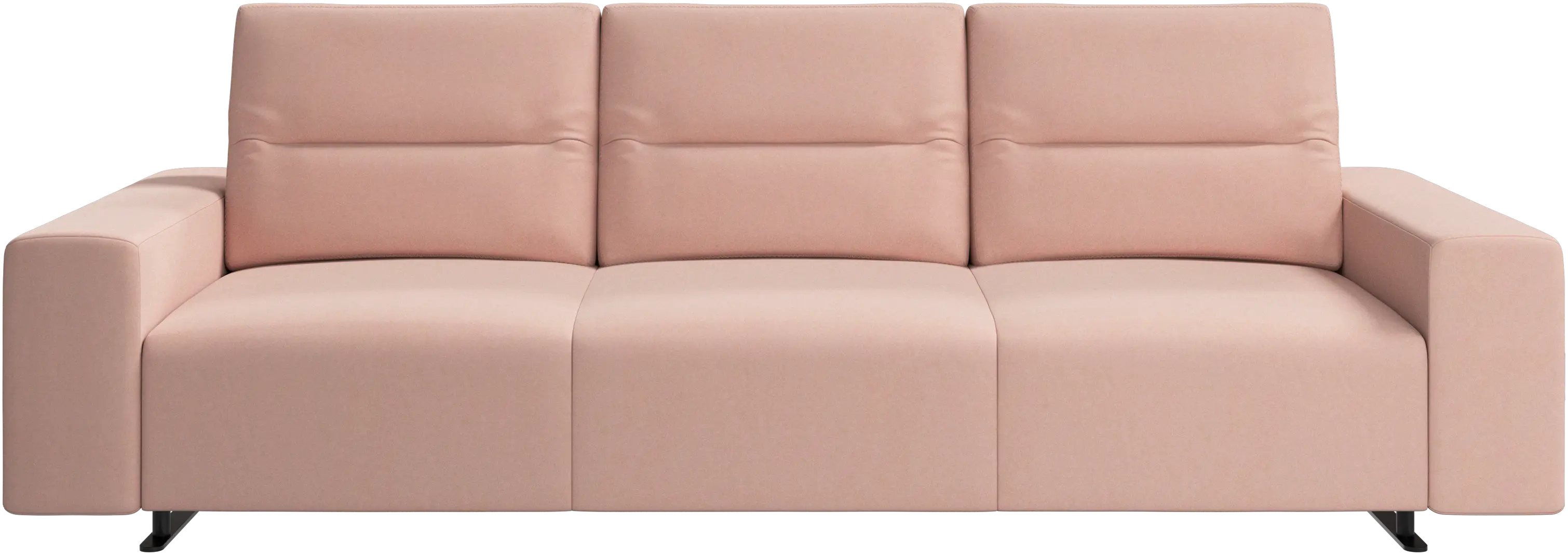 Hampton sofa with adjustable back and storage on the left side