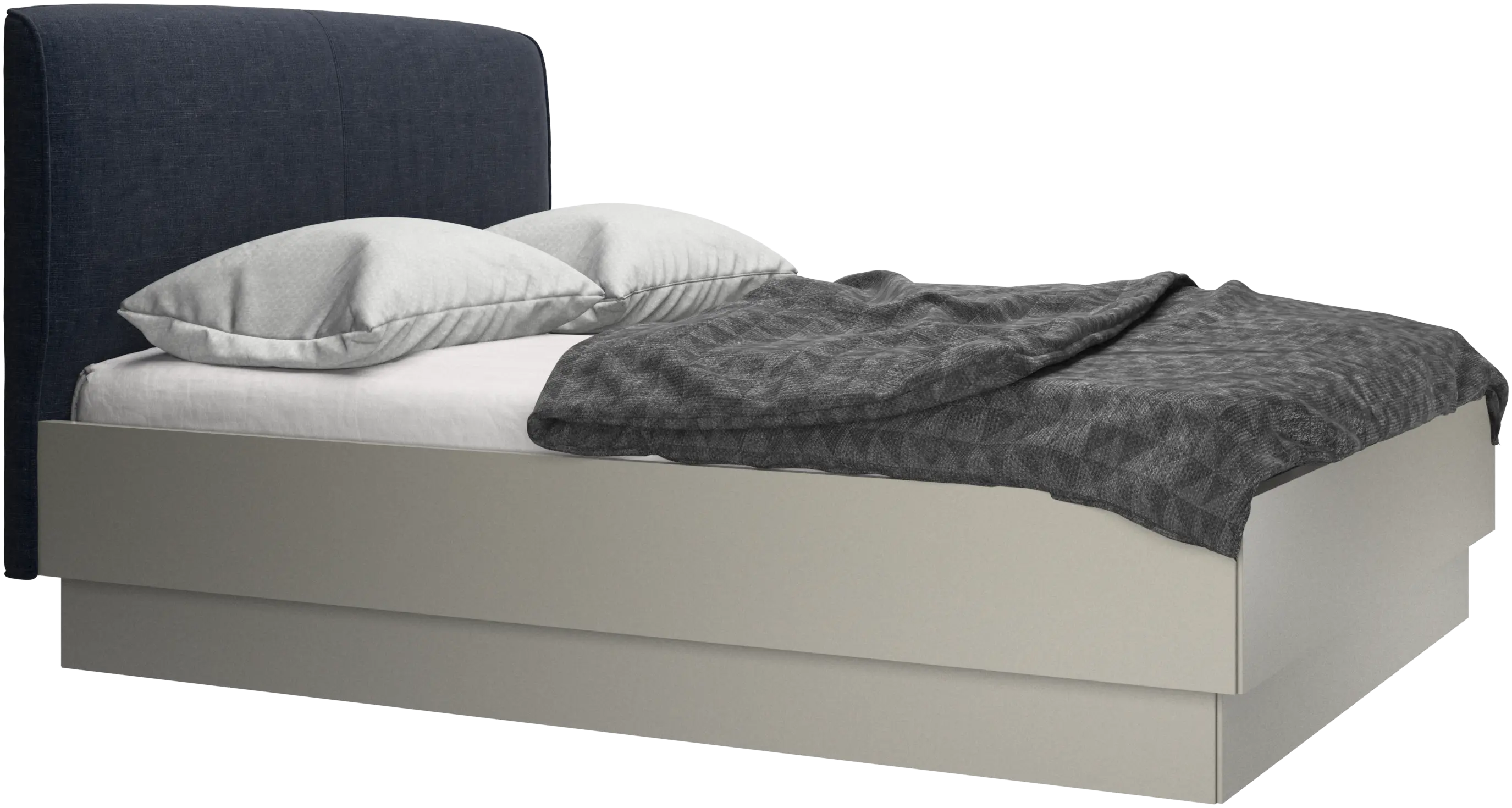Houston, upholstered bed with storage