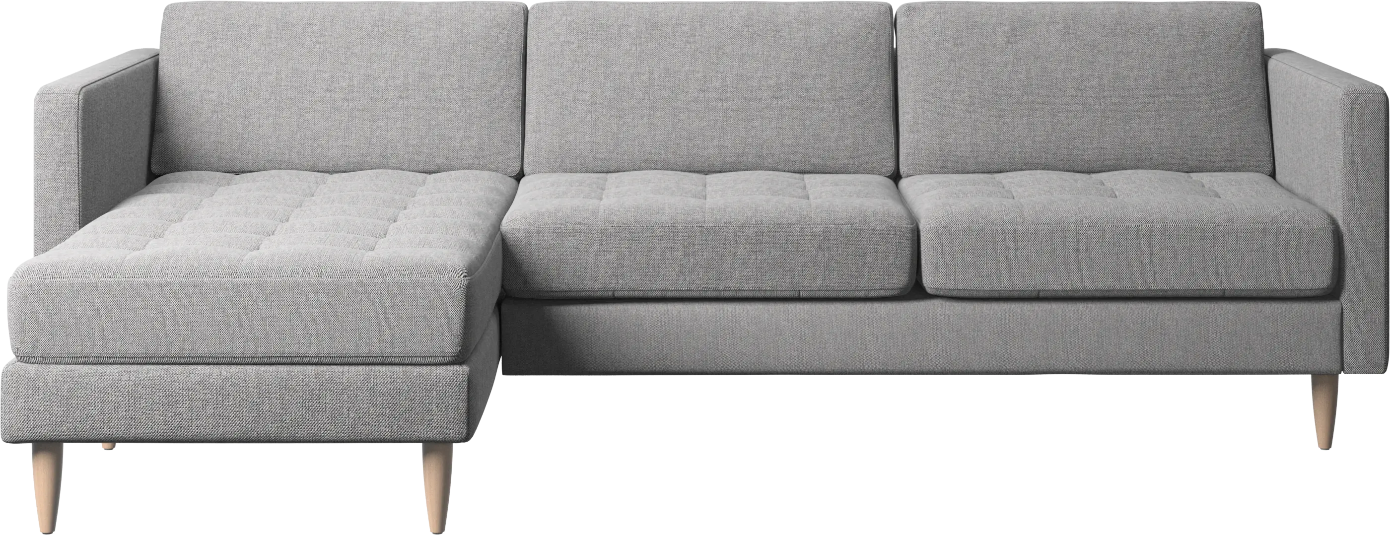 Osaka sofa with resting unit, tufted seat