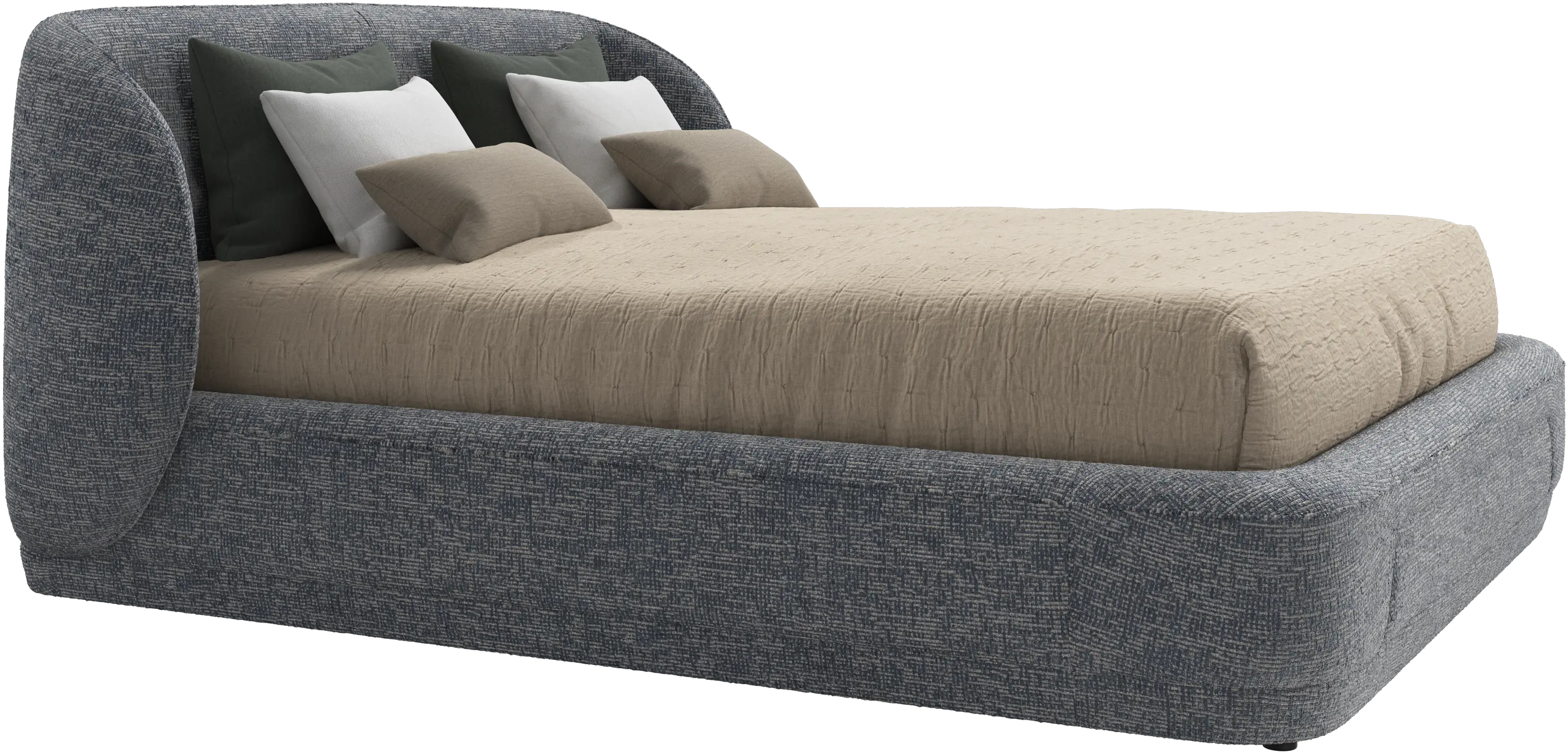 Bolzano bed with slats  - W160xL200cm