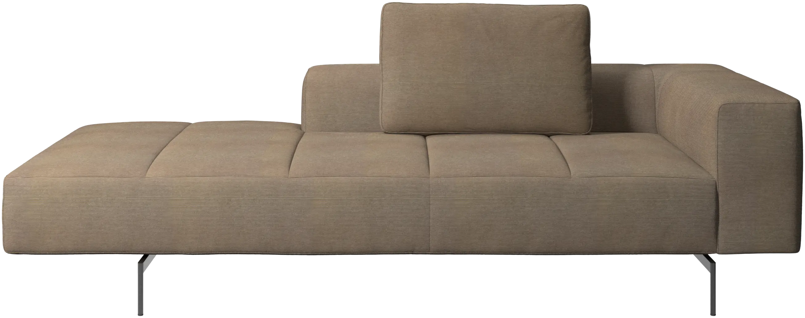 Amsterdam Iounging module for sofa, armrest right, open end left