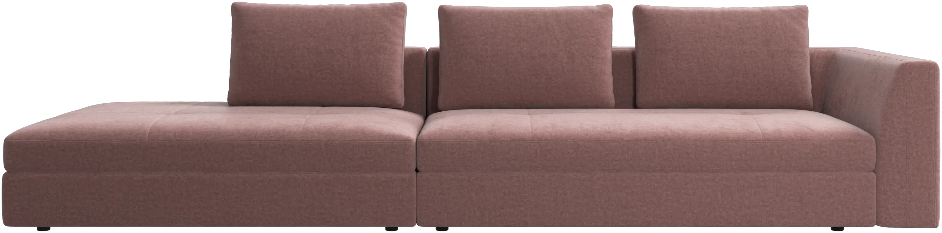 Bergamo sofa with lounging unit