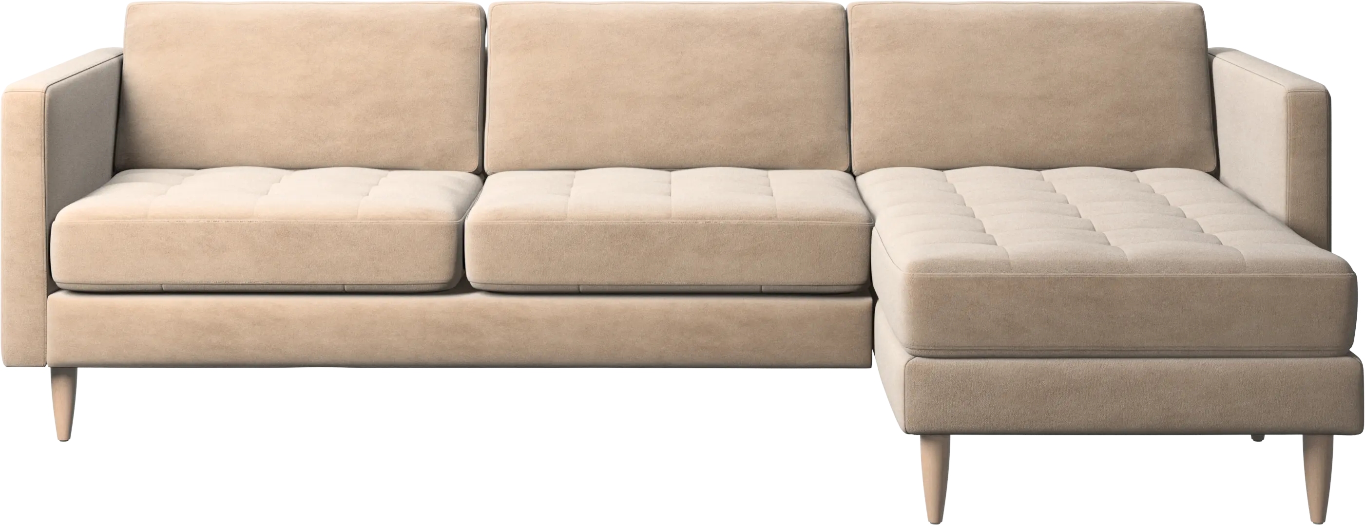 Osaka sofa with resting unit, tufted seat