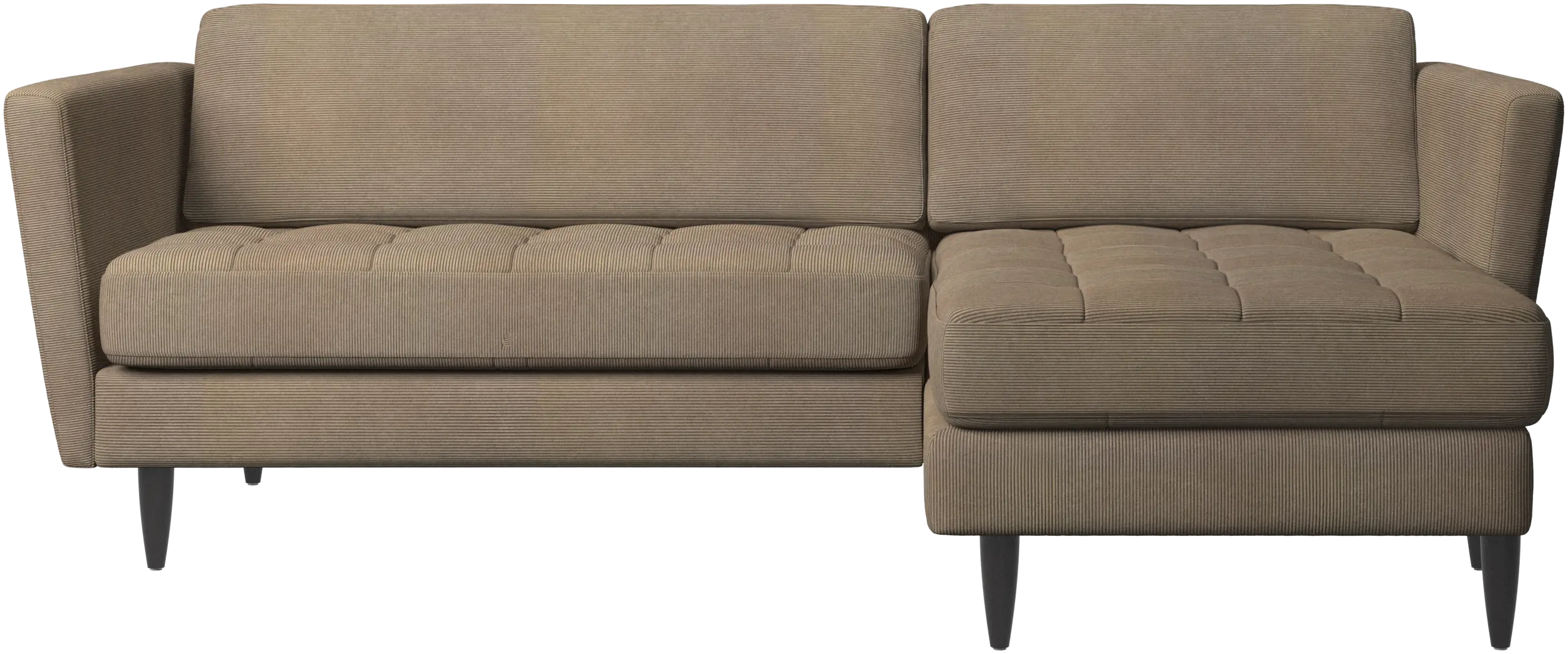 Osaka sofa with resting unit, tufted seat