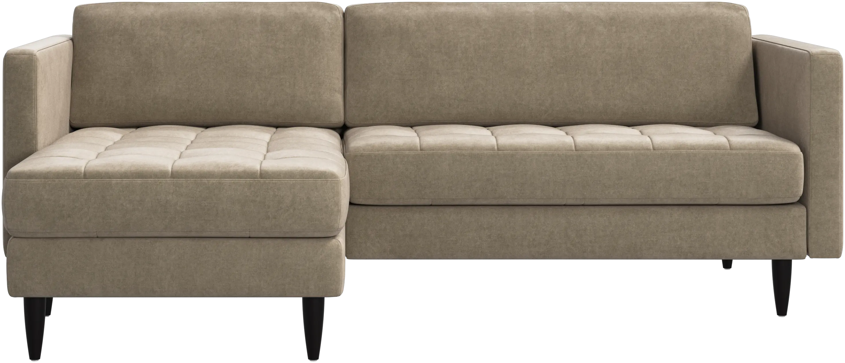 Osaka sofa with resting unit, tufted seat