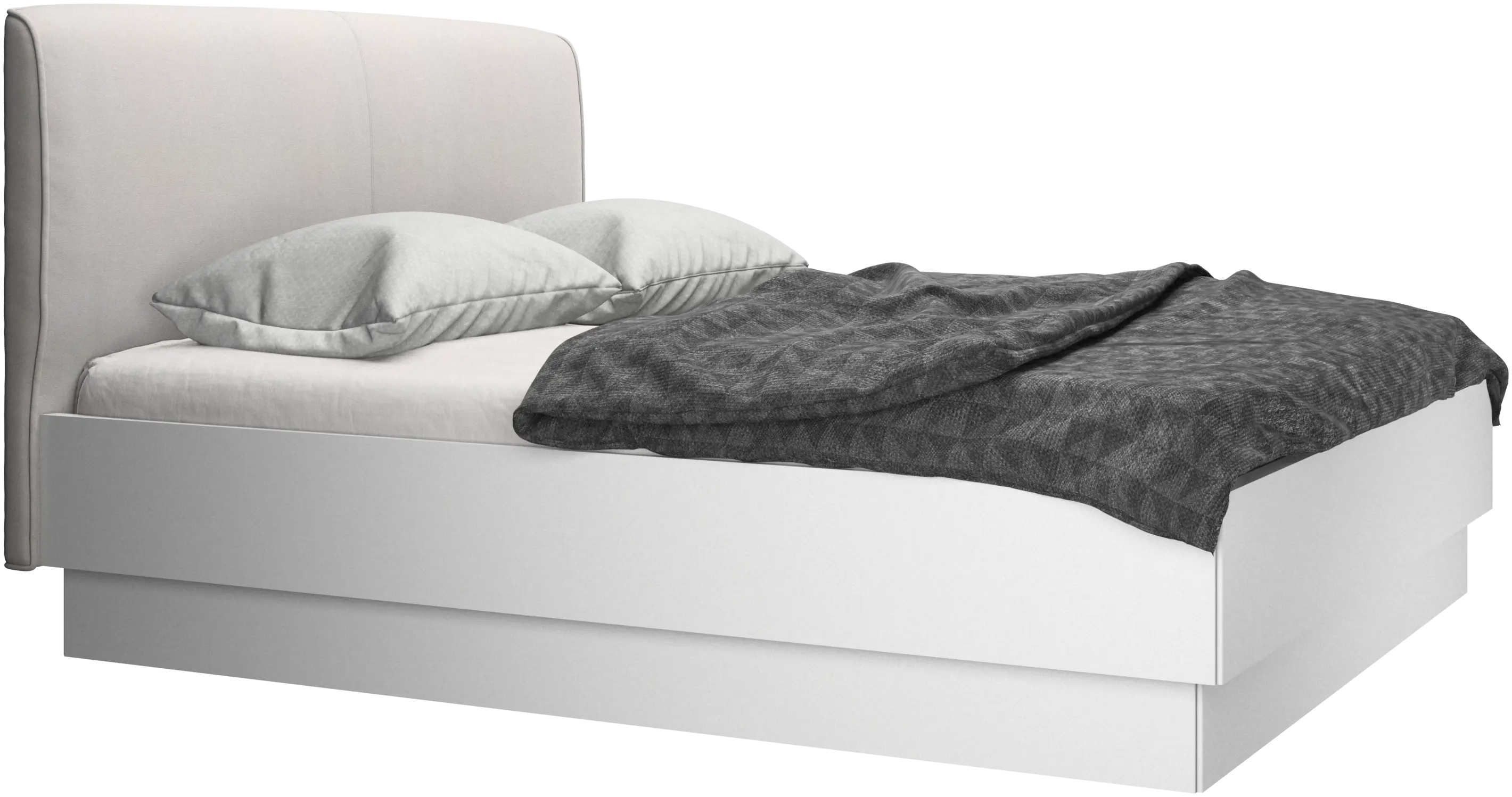 Houston, gepolstertes bett mit stauraum