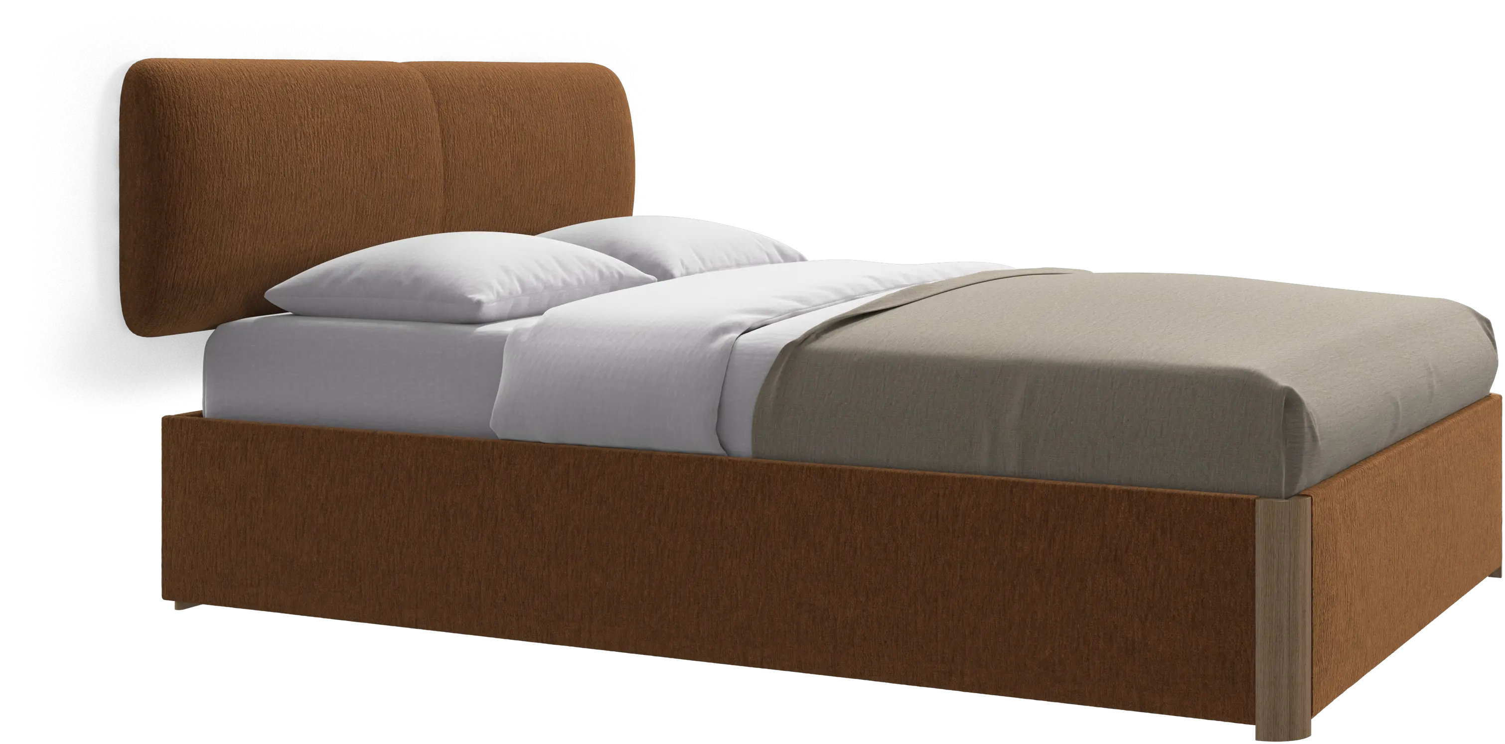 Element Bett, wandmontiertes Kopfteil, ohne Lattenrost, exkl. Matratze