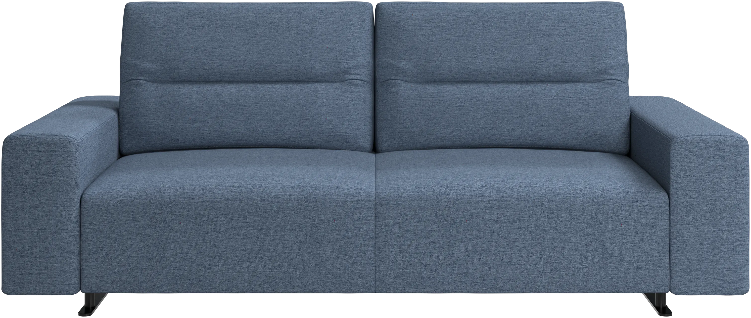 Hampton sofa with adjustable back and storage on the right side