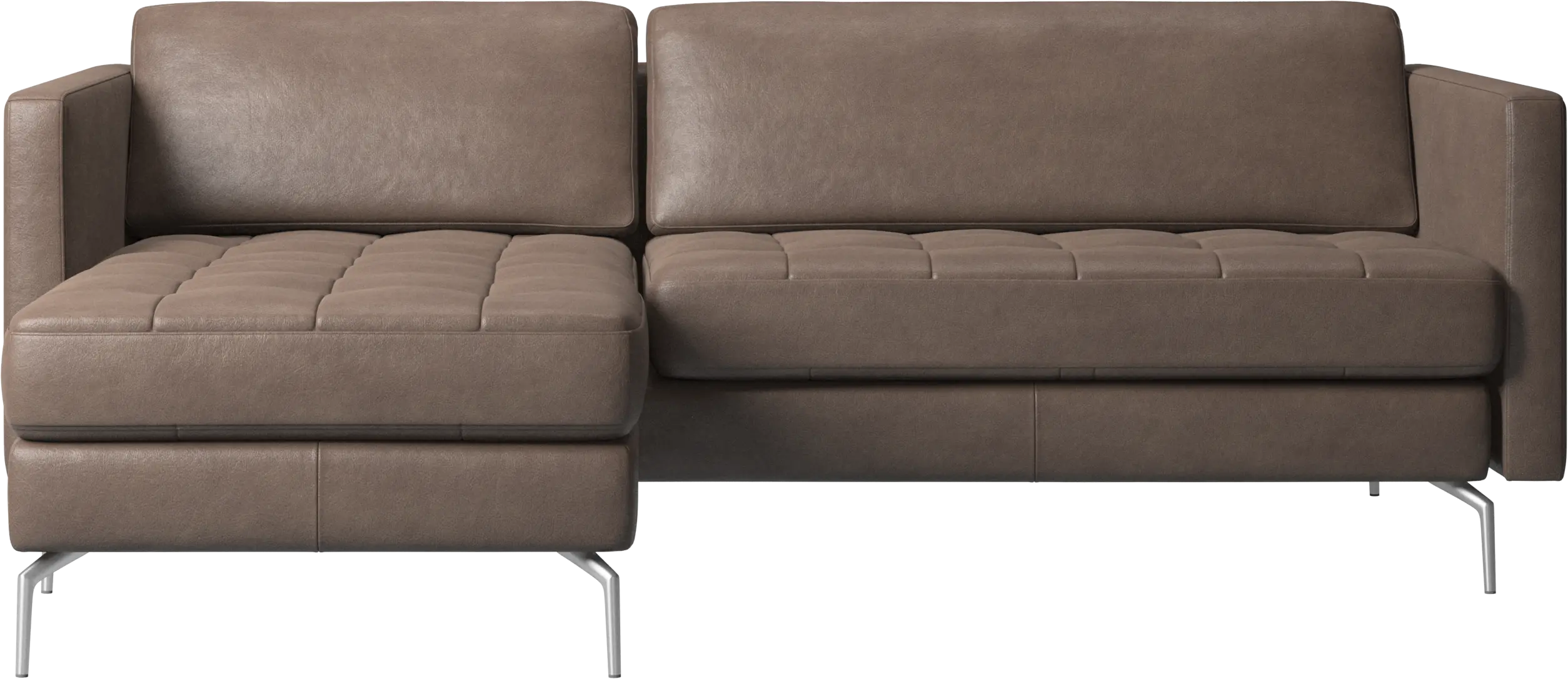 Osaka sofa with resting unit, tufted seat
