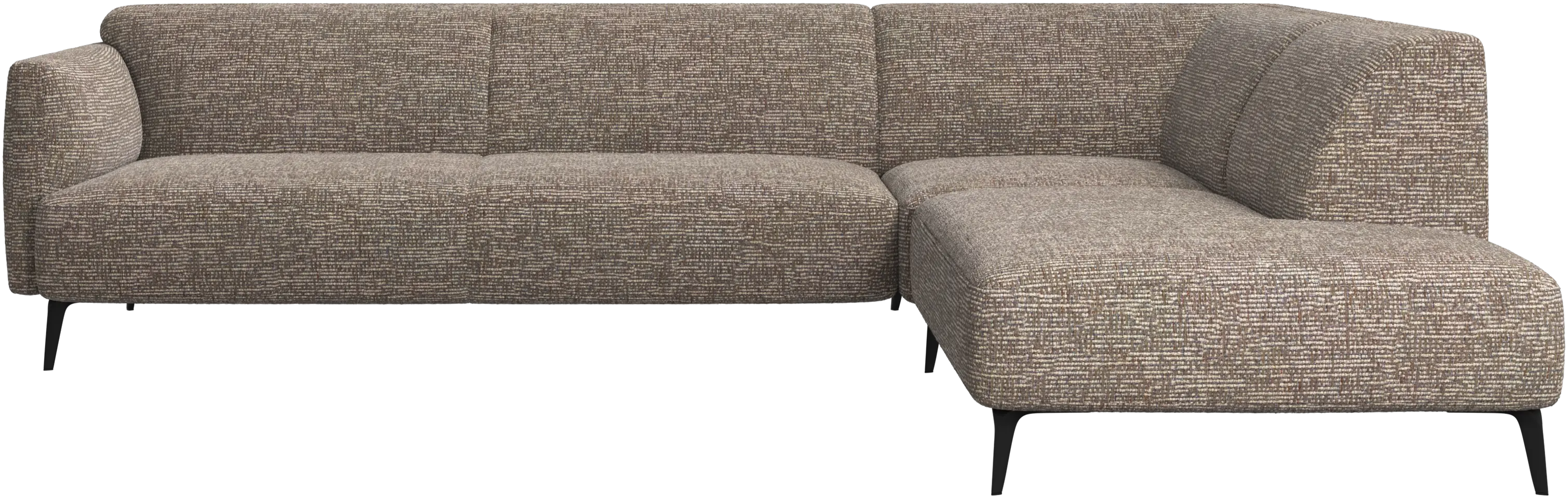 Modena corner sofa with lounging unit