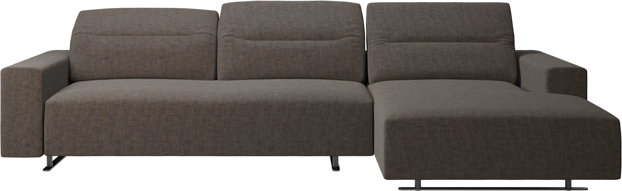 Hampton sofa with adjustable back and resting unit left side
