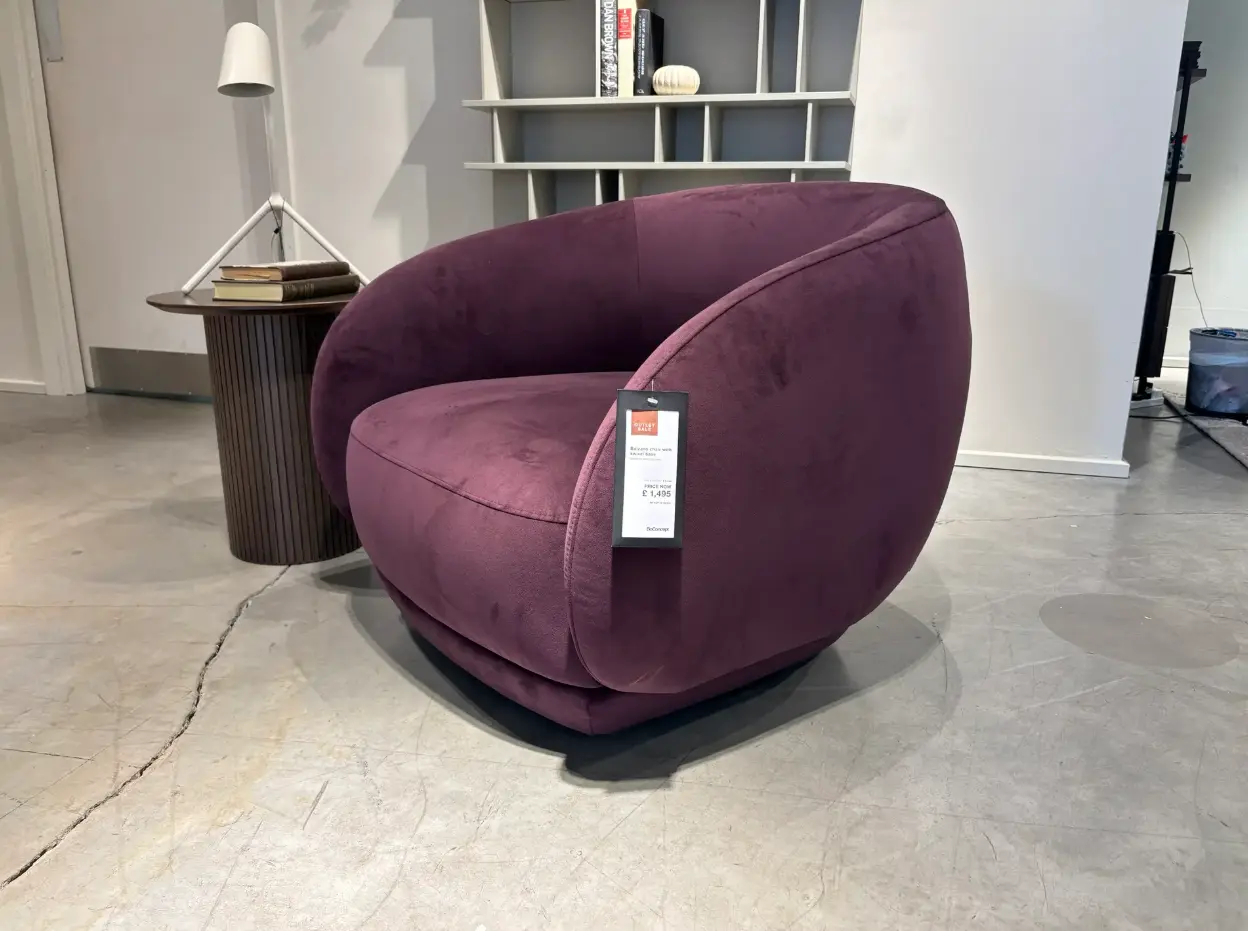 Armchairs Bolzano Swivel Armchair - Cherry Red Bologna Fabric