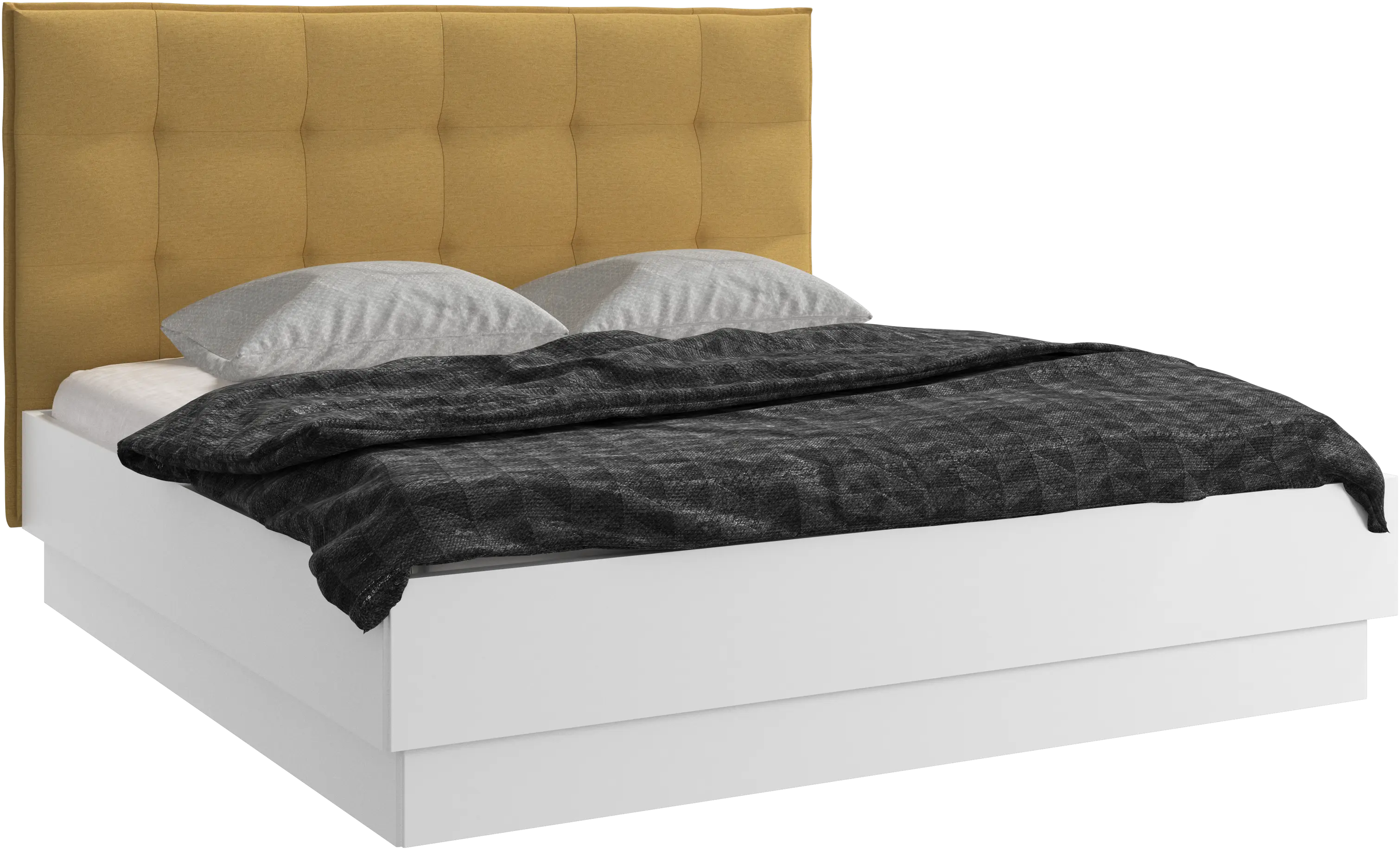 Lugano storage bed with lift-up frame and slats, excl. mattress