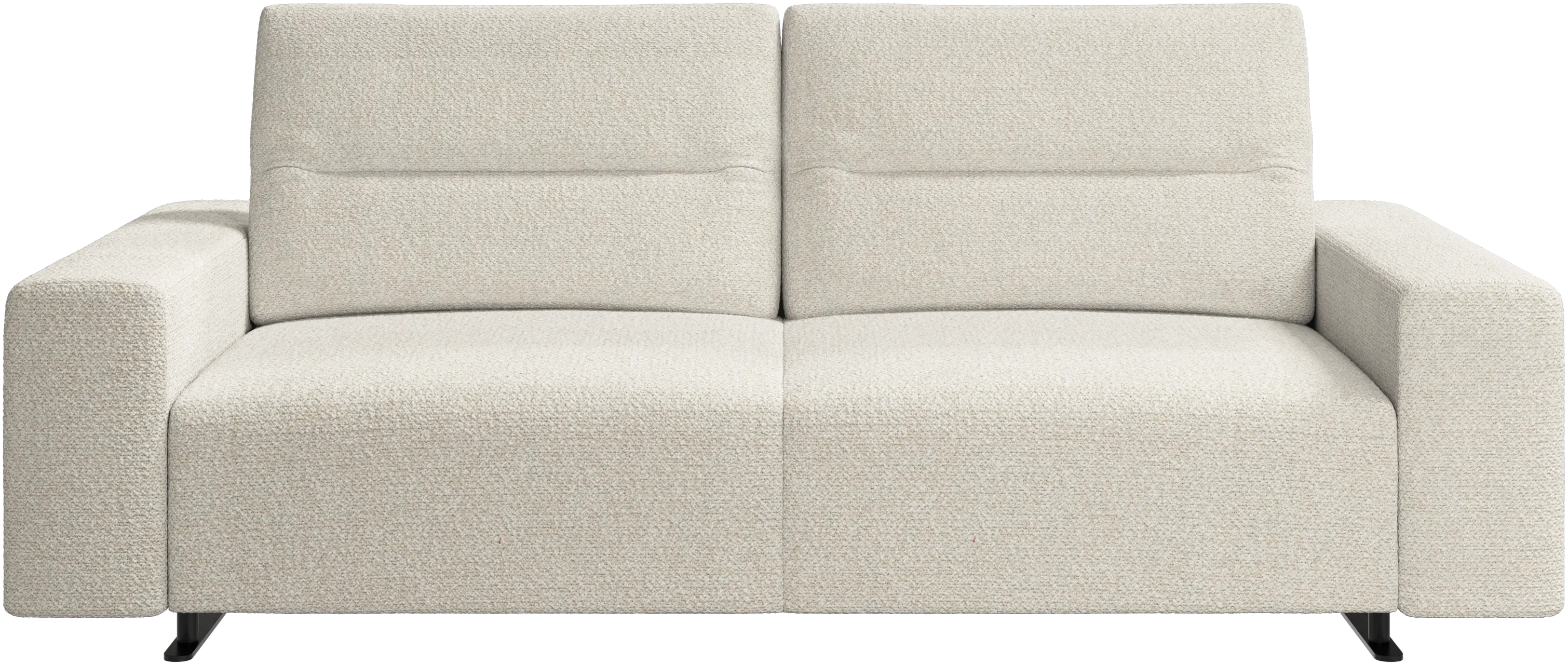 Hampton sofa with adjustable back and storage on the right side