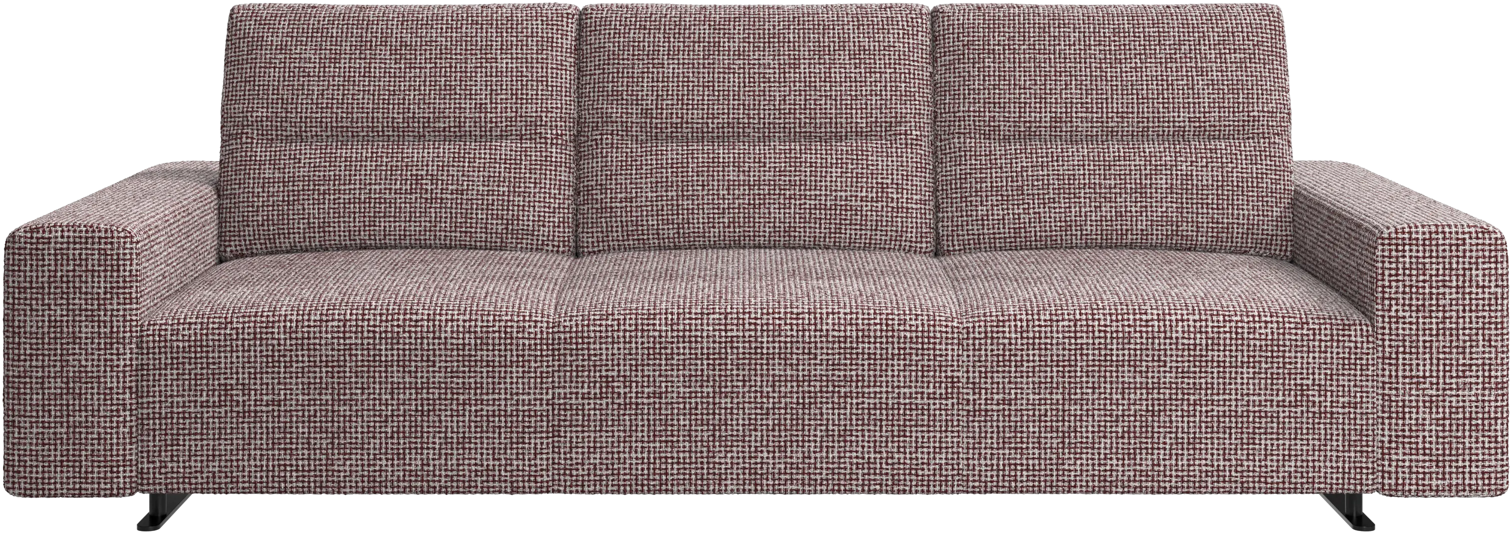Hampton sofa with adjustable back and storage on the left side