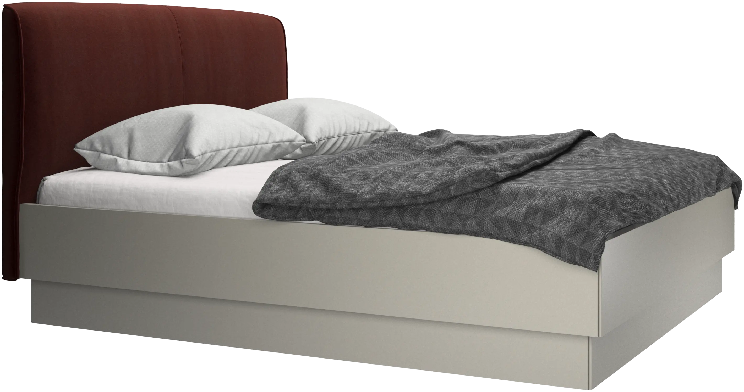 Houston, upholstered bed with storage