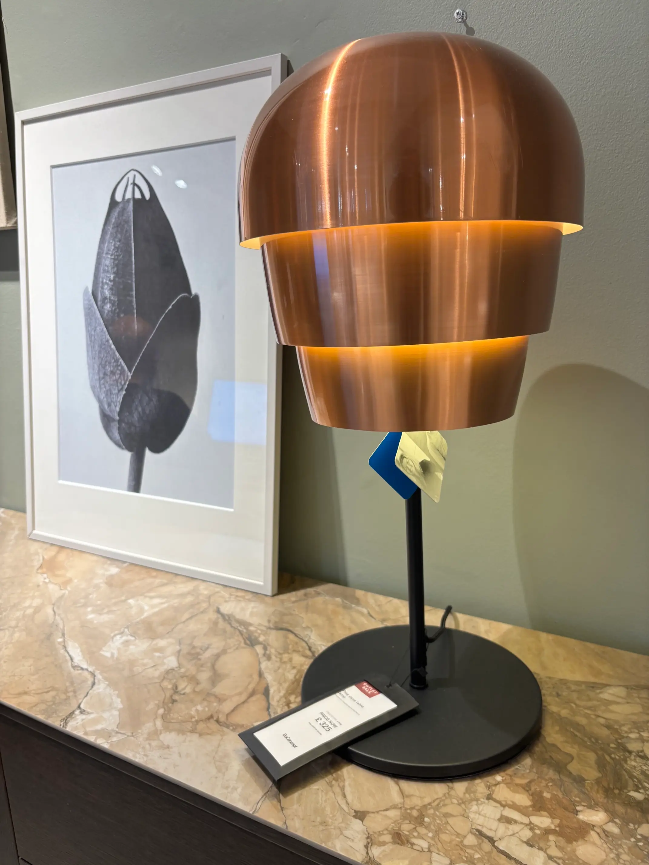 Lamps Pinecone Table Lamp - Copper / Matt Black